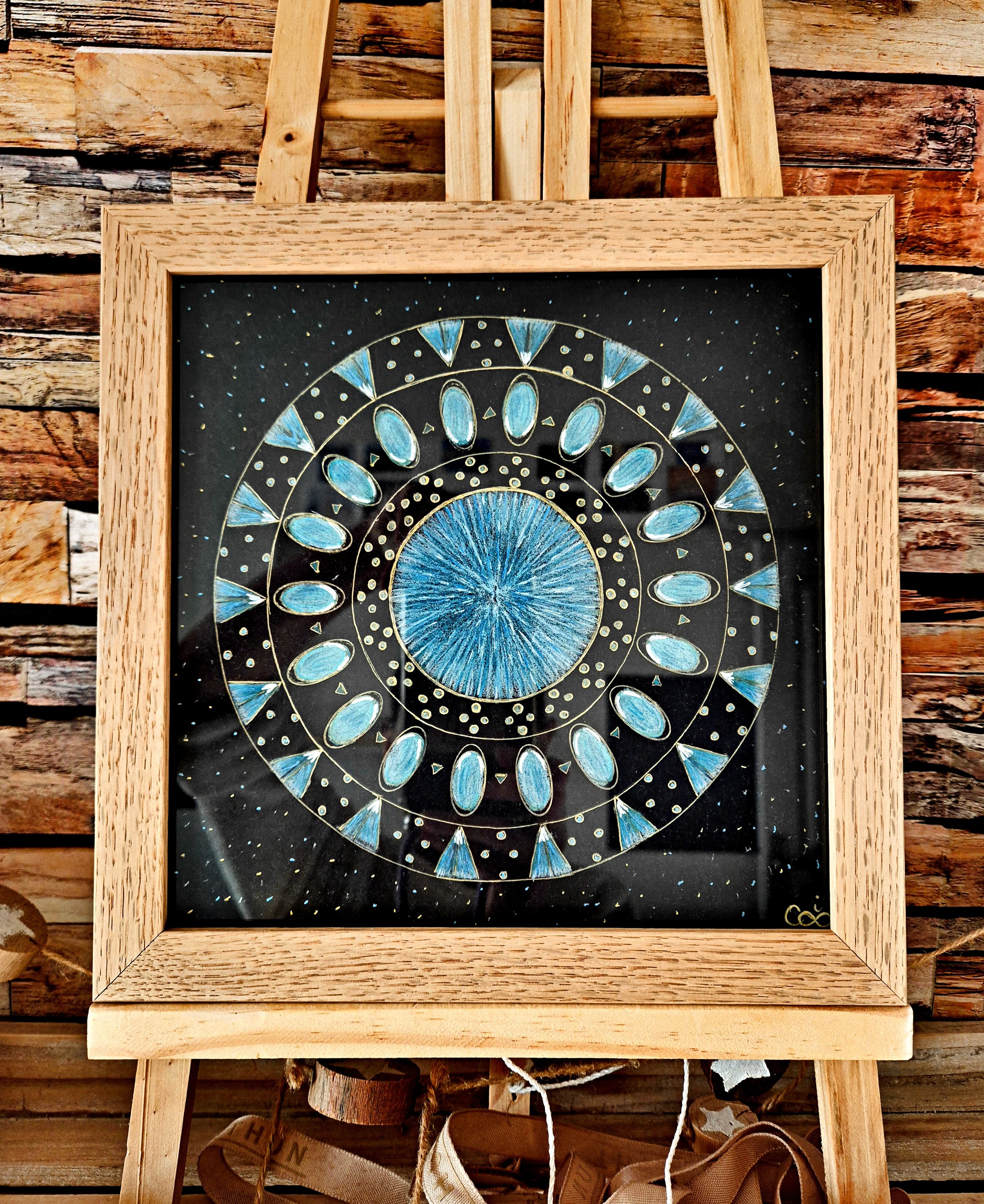 Mandala personnalisé format 20x20 cms