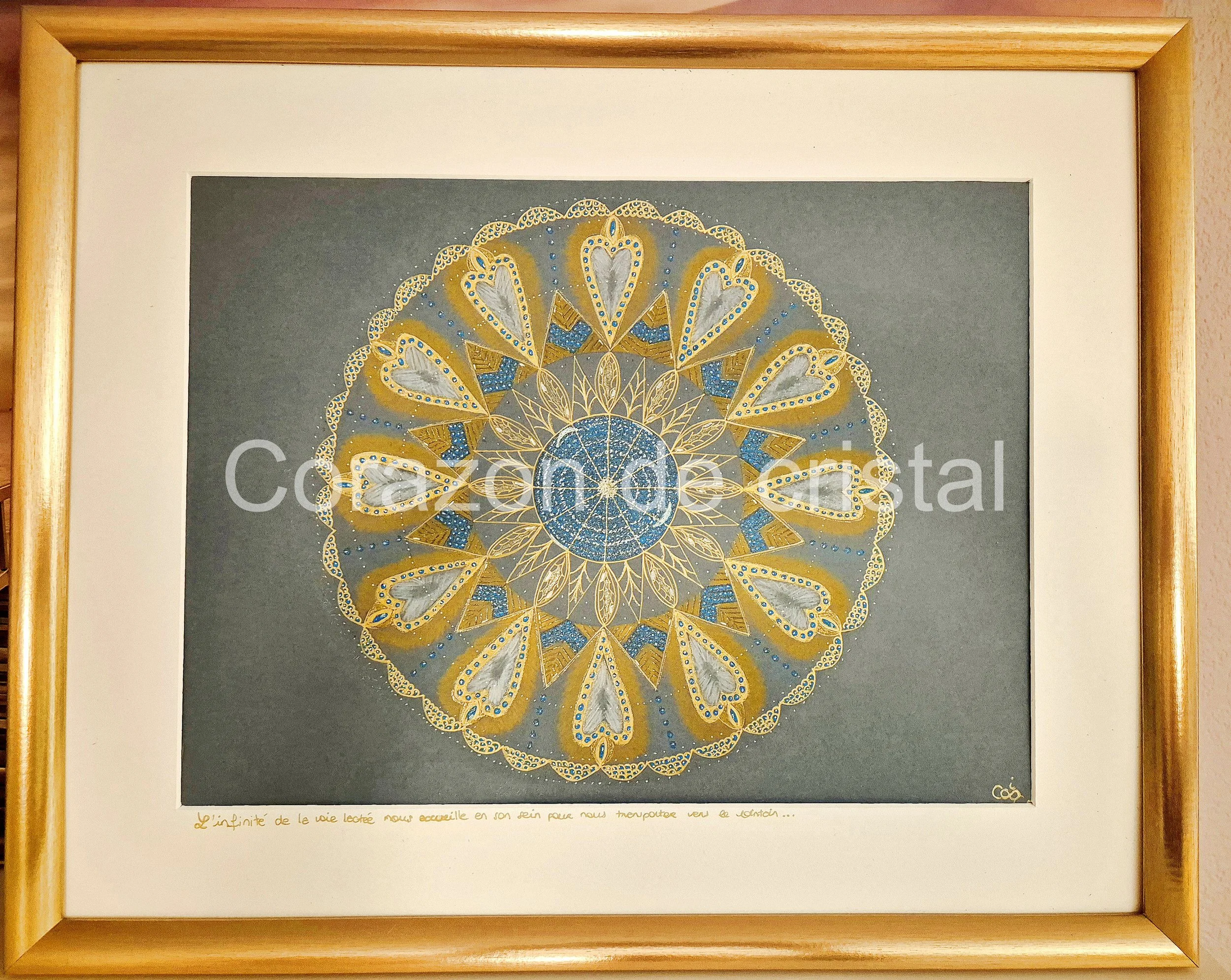 Oeuvre artistique cadre L'infinité de la voie lactée