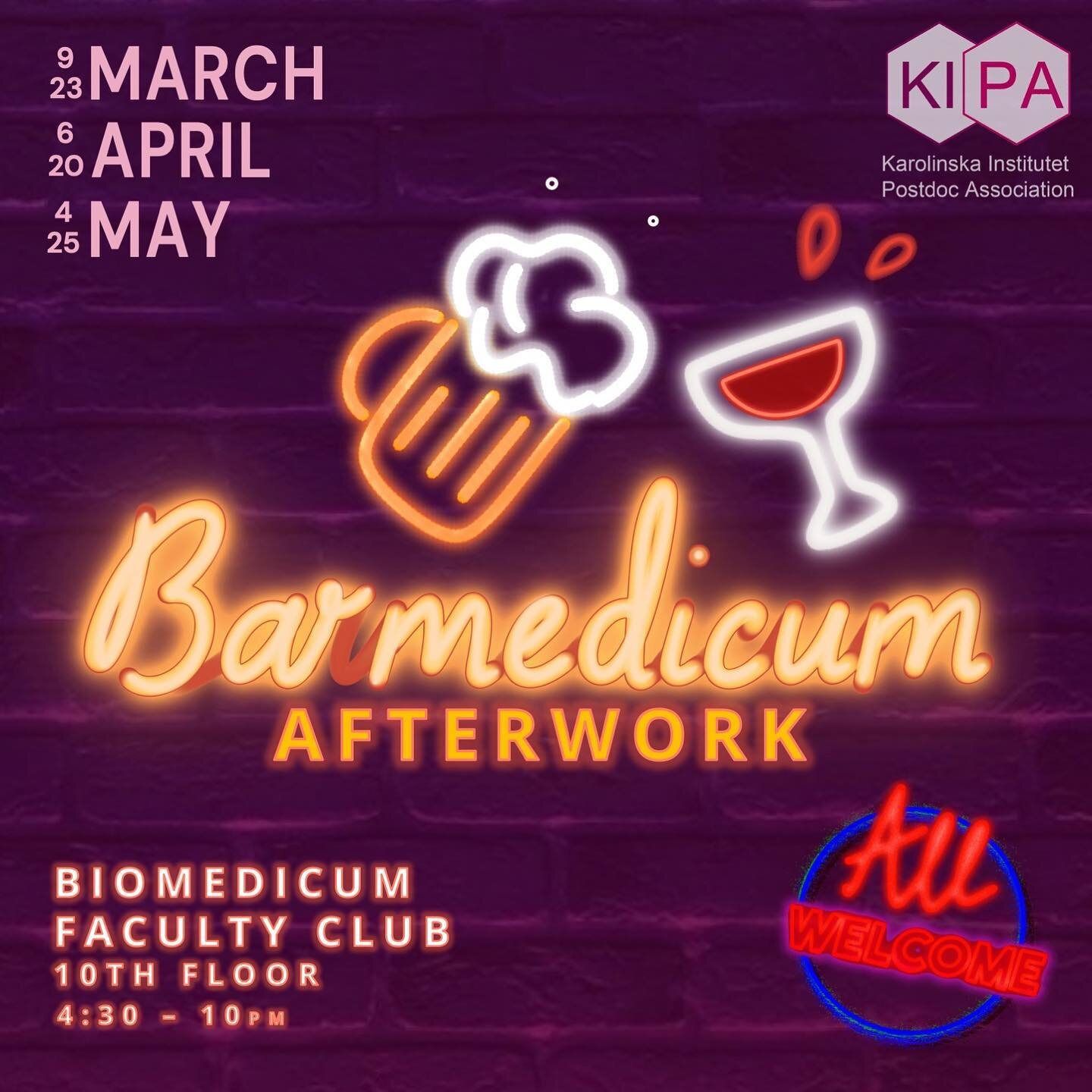 Barmedicum is back! First one of the year will be a special QUIZ NIGHT this Thursday. Swing by after work for a drink. All Postdocs welcome! Message in the WhatsApp if you need entry to Biomedicum 🍻