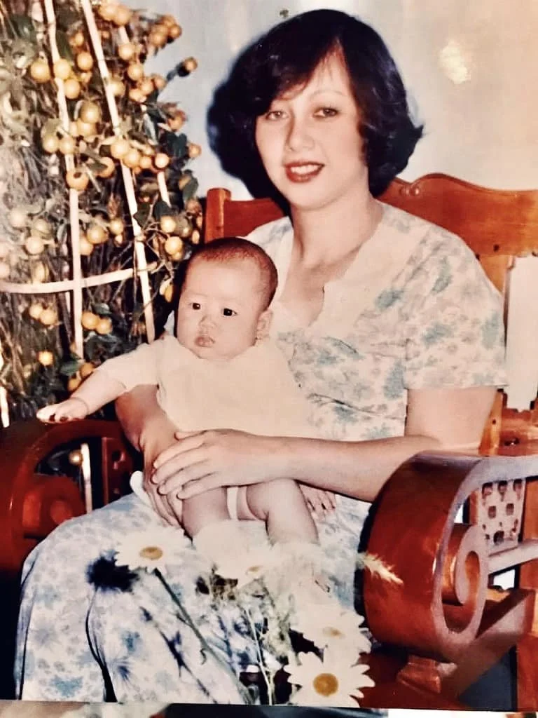 vietnamese mother with child