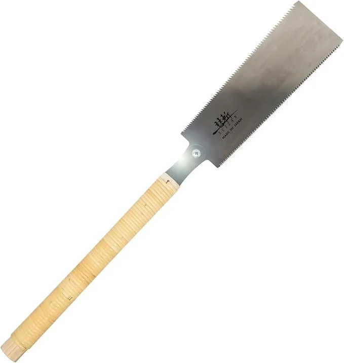 SUIZAN Japanese Pull Saw Hand Saw 9.5 Inch Ryoba Double Edge for Woodworking
