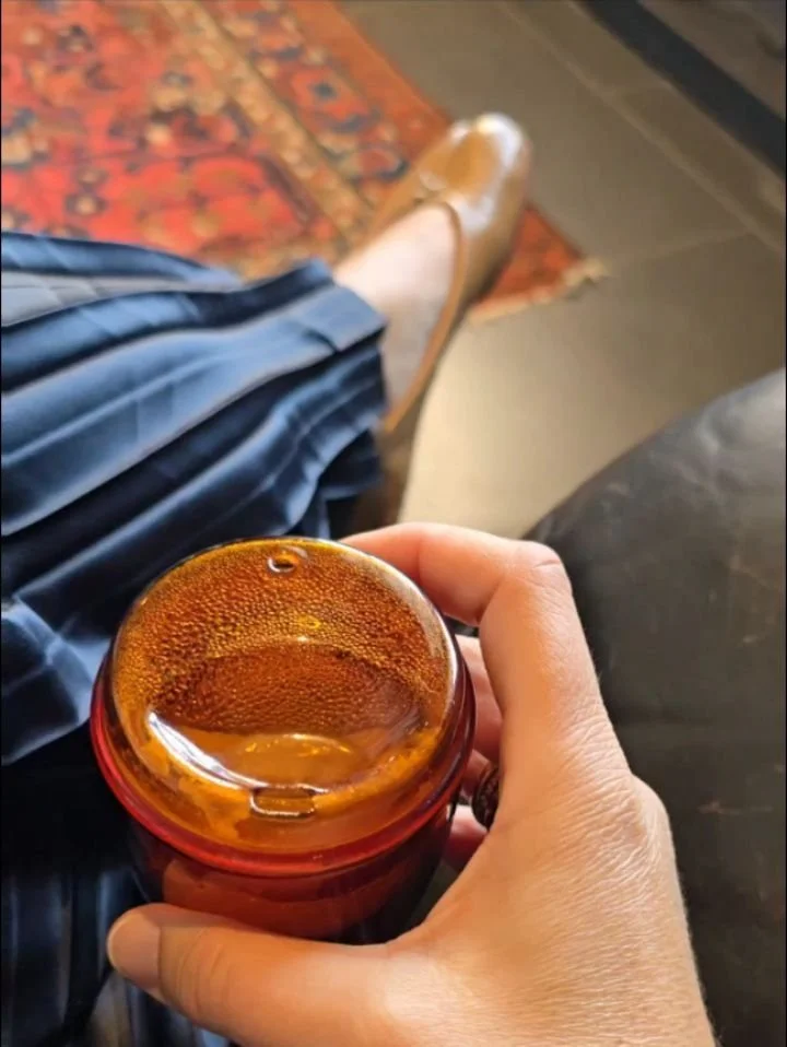 my &quot;une petite pause&quot; (a little break) originated from my time in Switzerland. it wasn't a conscious decision to film my daily afternoon espresso, but here we are, some 14 years later &amp; the little habit remains.

sometimes my own client