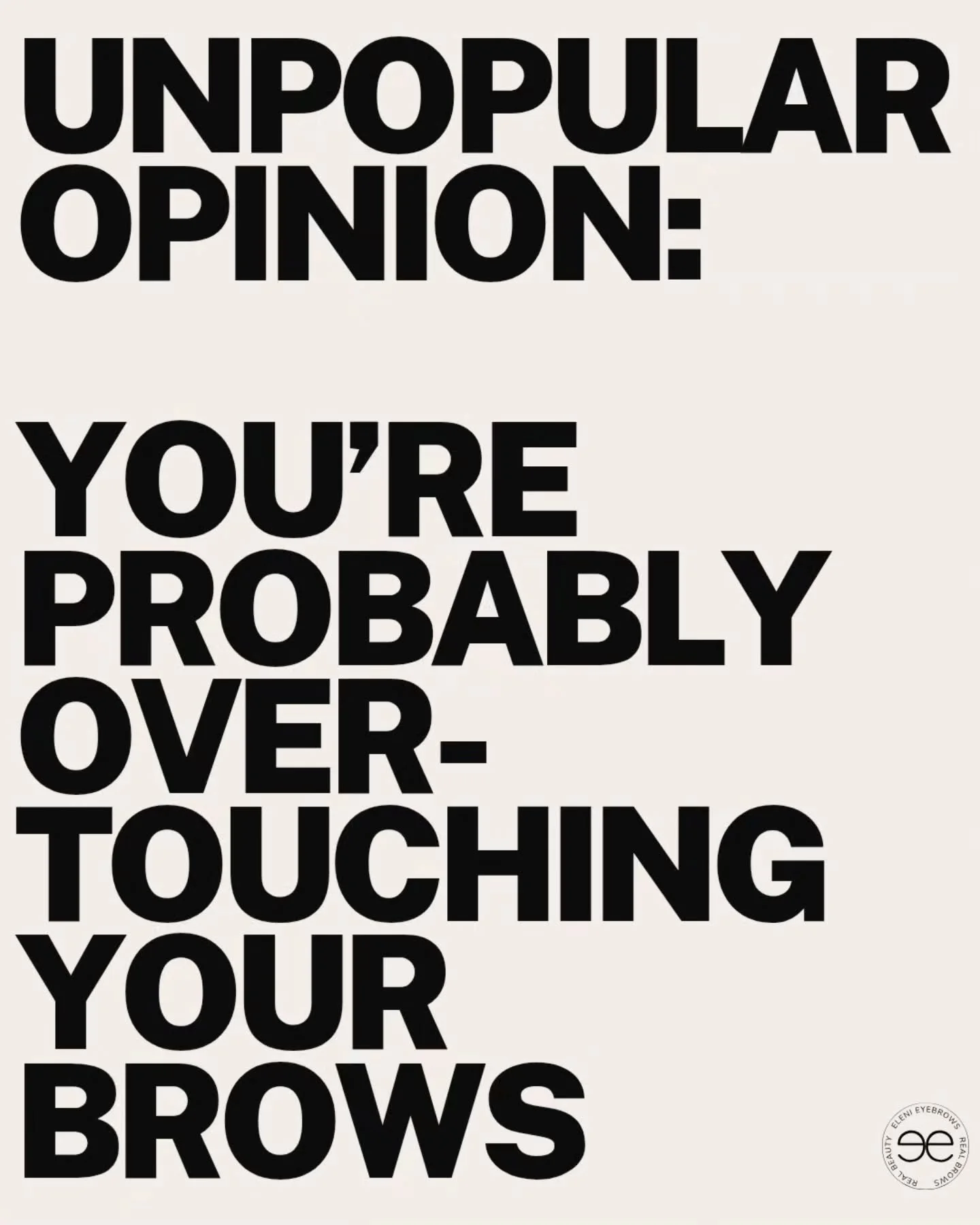 Tweezing &ldquo;just a few&rdquo; every week is how shapes slowly disappear.

Brows don&rsquo;t need constant maintenance.
They need space to come back.

#browsing #unpopularopinion #realbeautyrealbrows
#naturalbrows #putdownyourtweezers