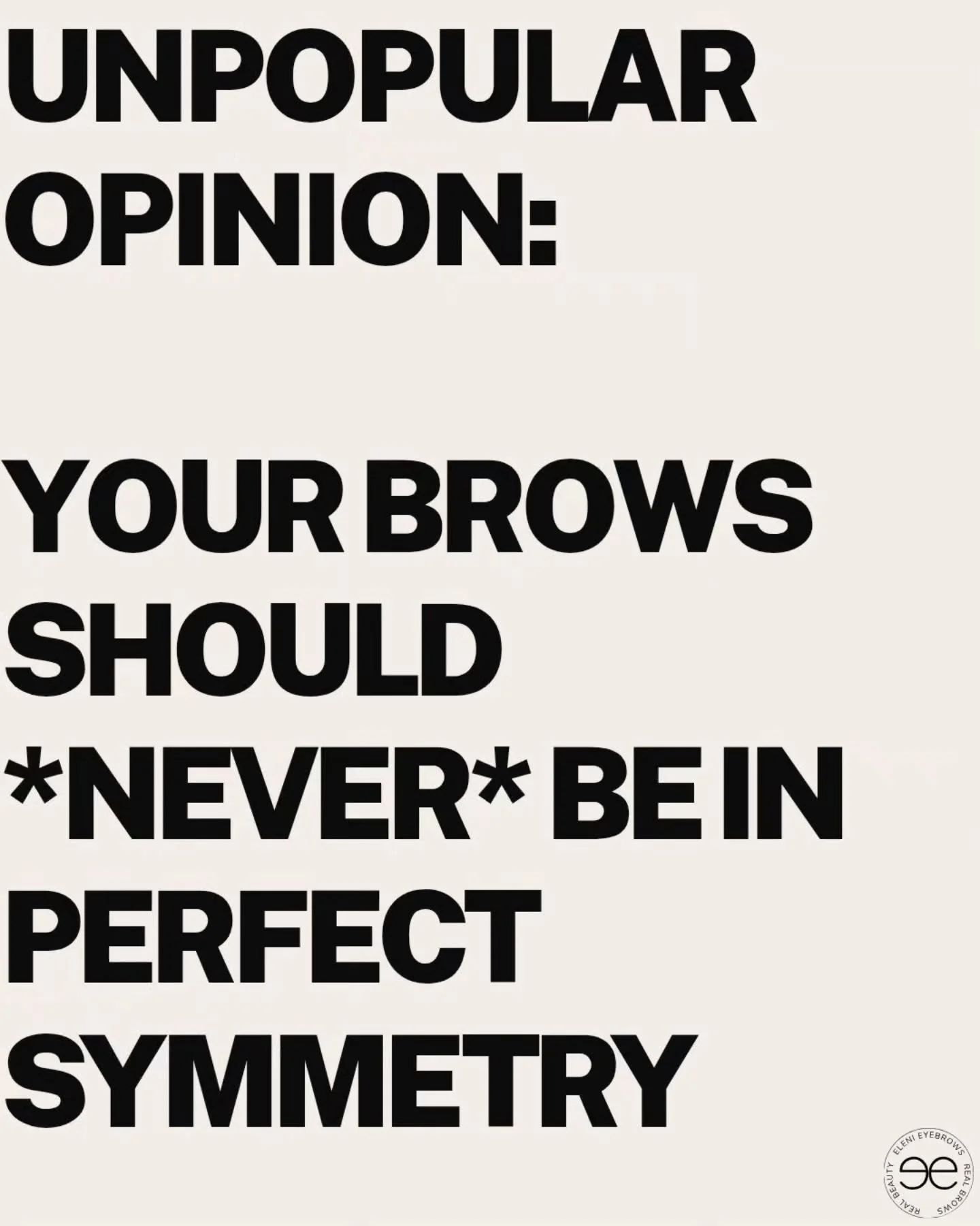 As they say: They&rsquo;re sisters. Not twins.

Chasing perfect symmetry usually leads to overworking both brows until neither feels like you anymore.

Balance > perfection. Always.

#browartist #browshaping #browcare #browphilosophy #browsing
