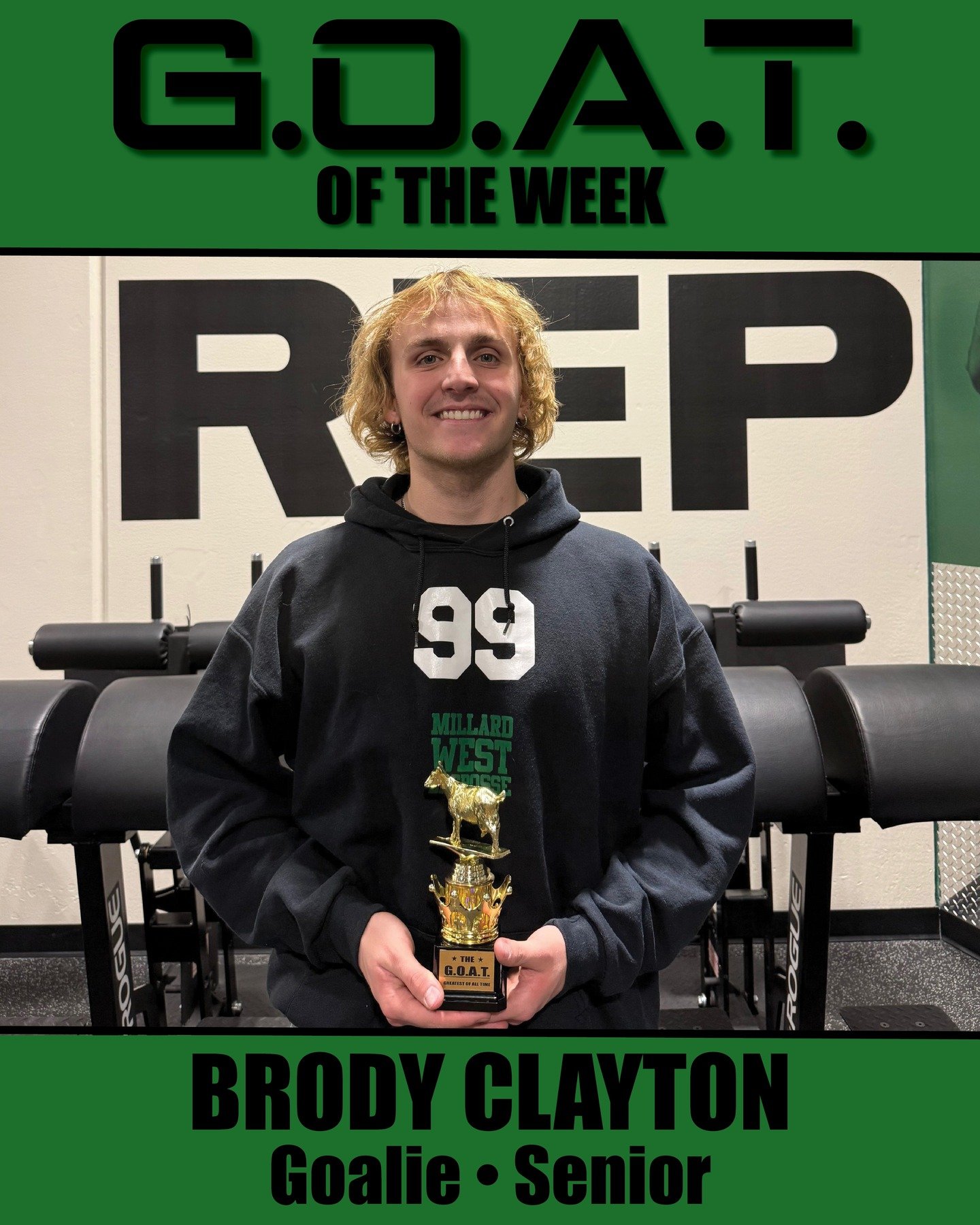 Nice work, Brody! GOAT of the week!