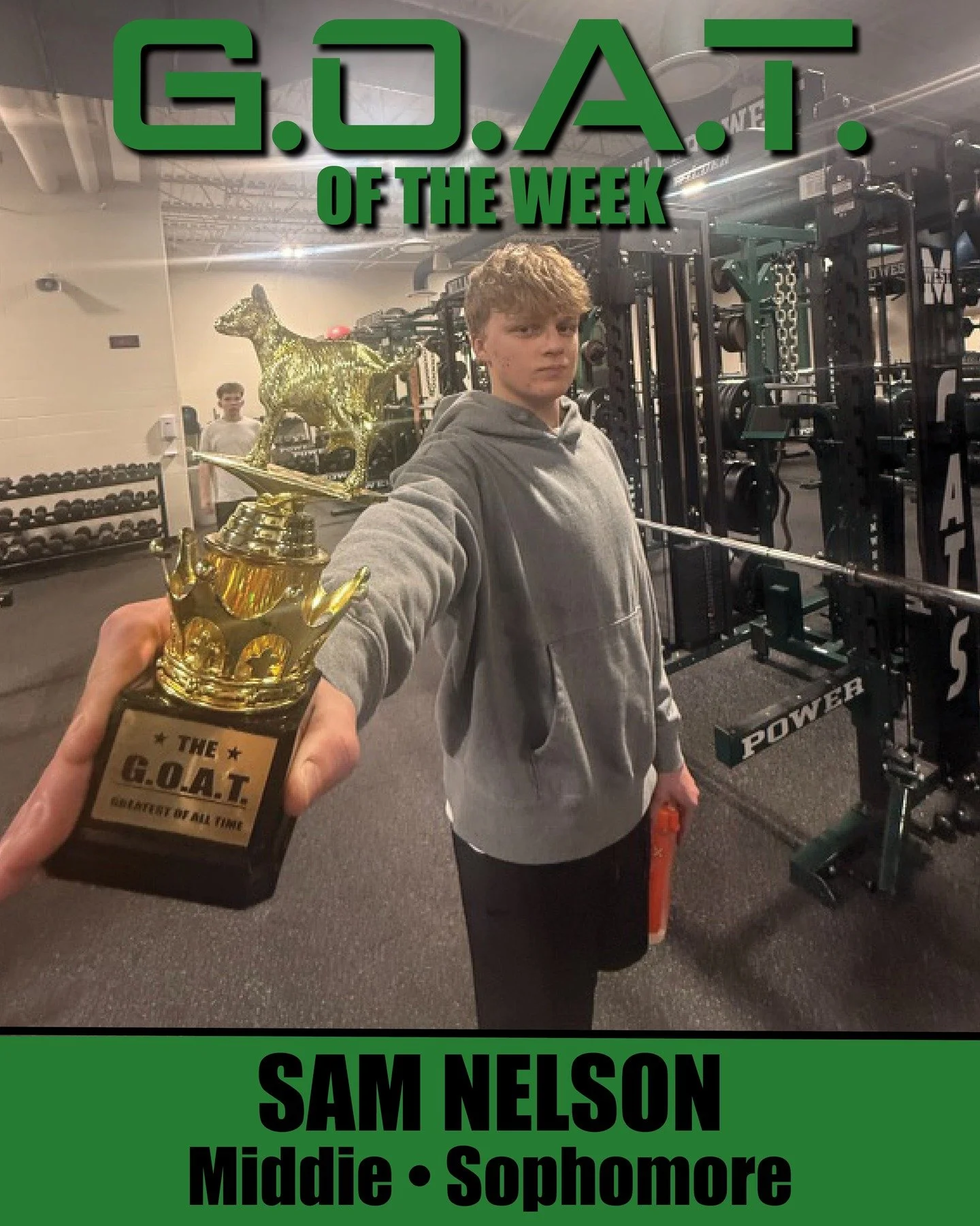 That's right, Sam! GOAT of the week!