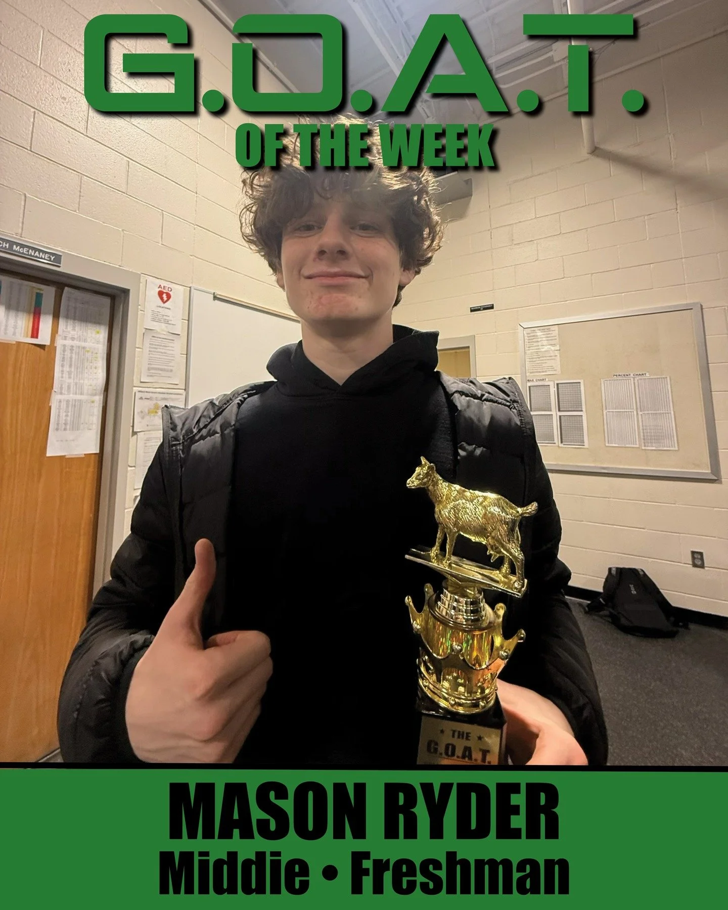 Yes sir, Mason! GOAT of the week!