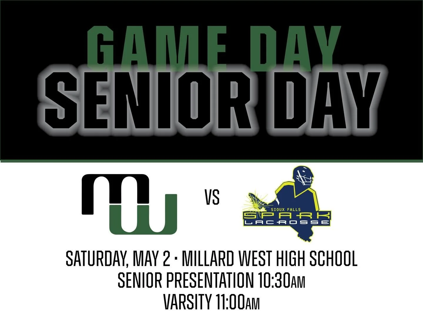 Show up early tomorrow! We are recognizing our seniors and their parents before the game. Join us to support these players!