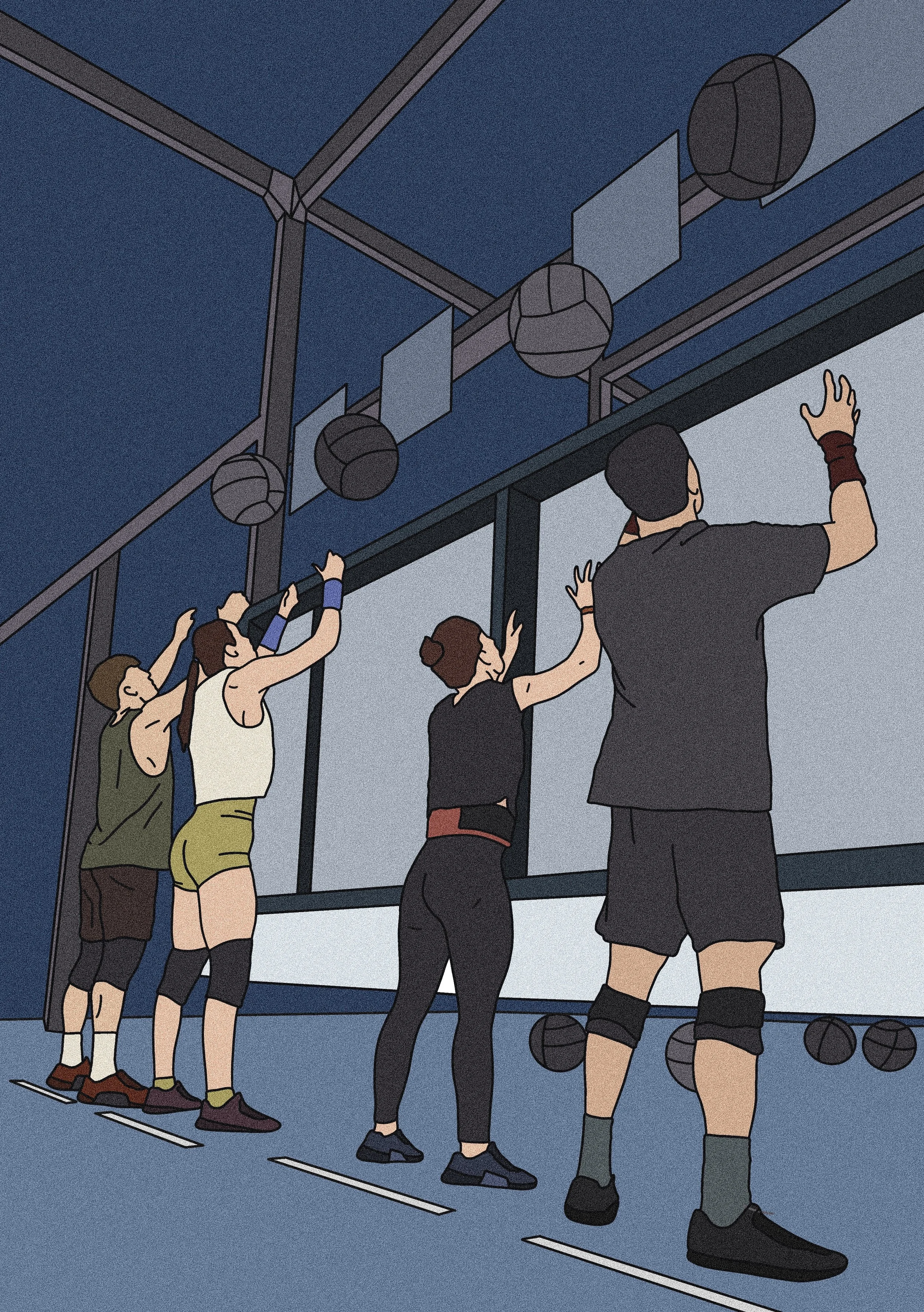 Wall ball team