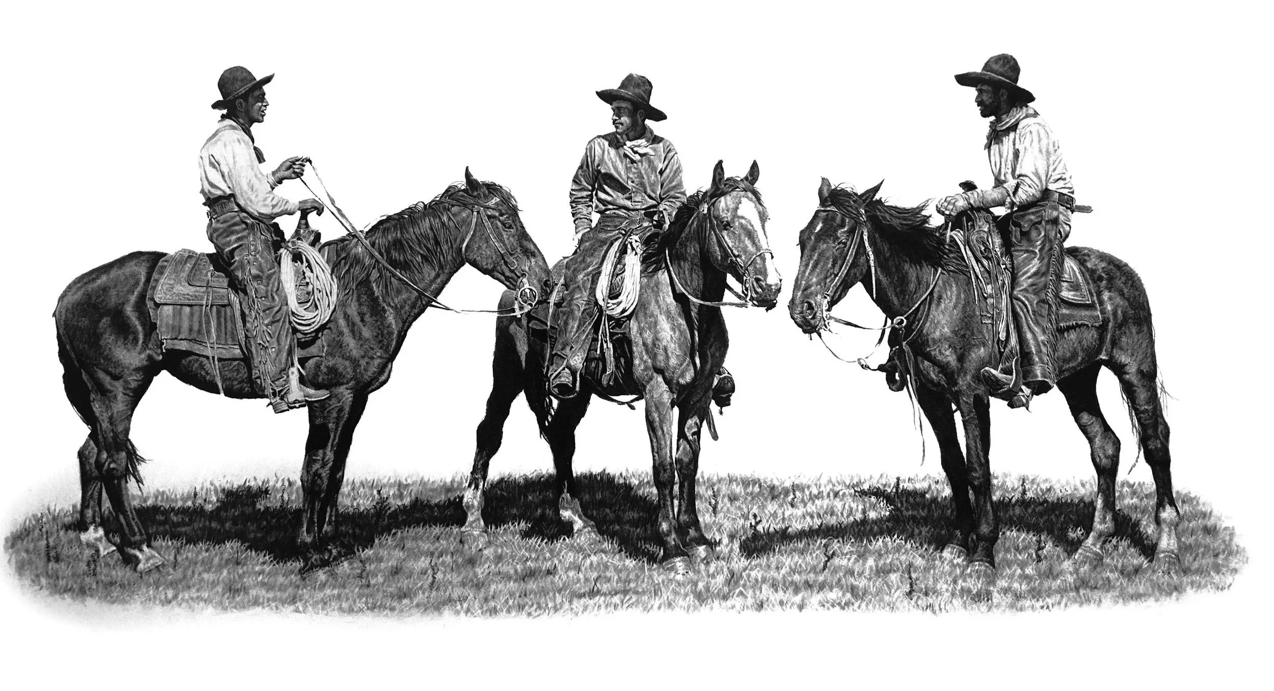 "Stories of the Roundup"
Charcoal 40x32