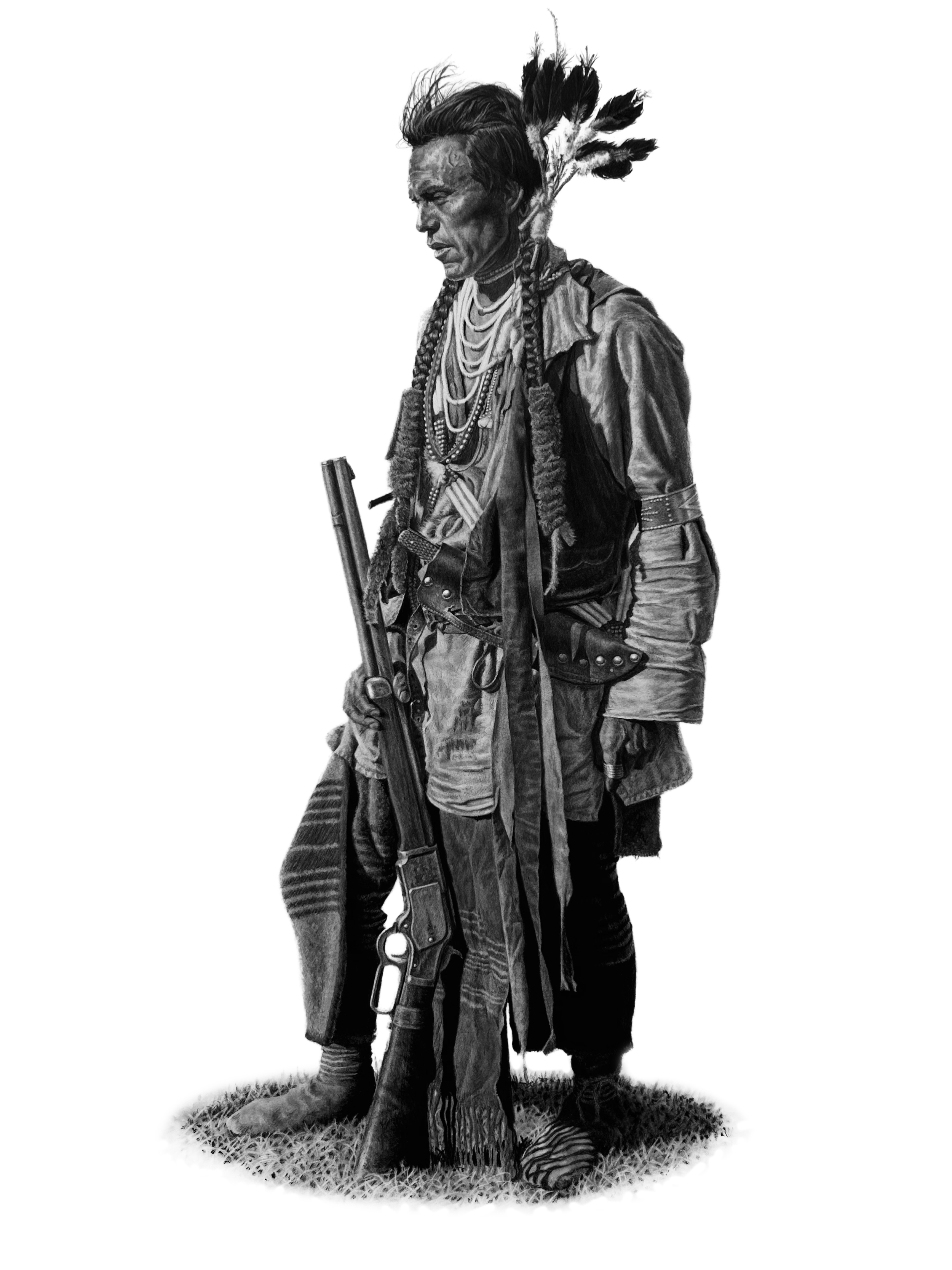 "Salish Scout"  Charcoal  19x26