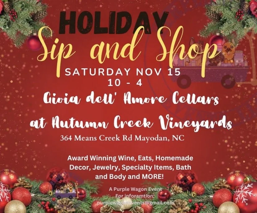 Holiday Sip and Shop