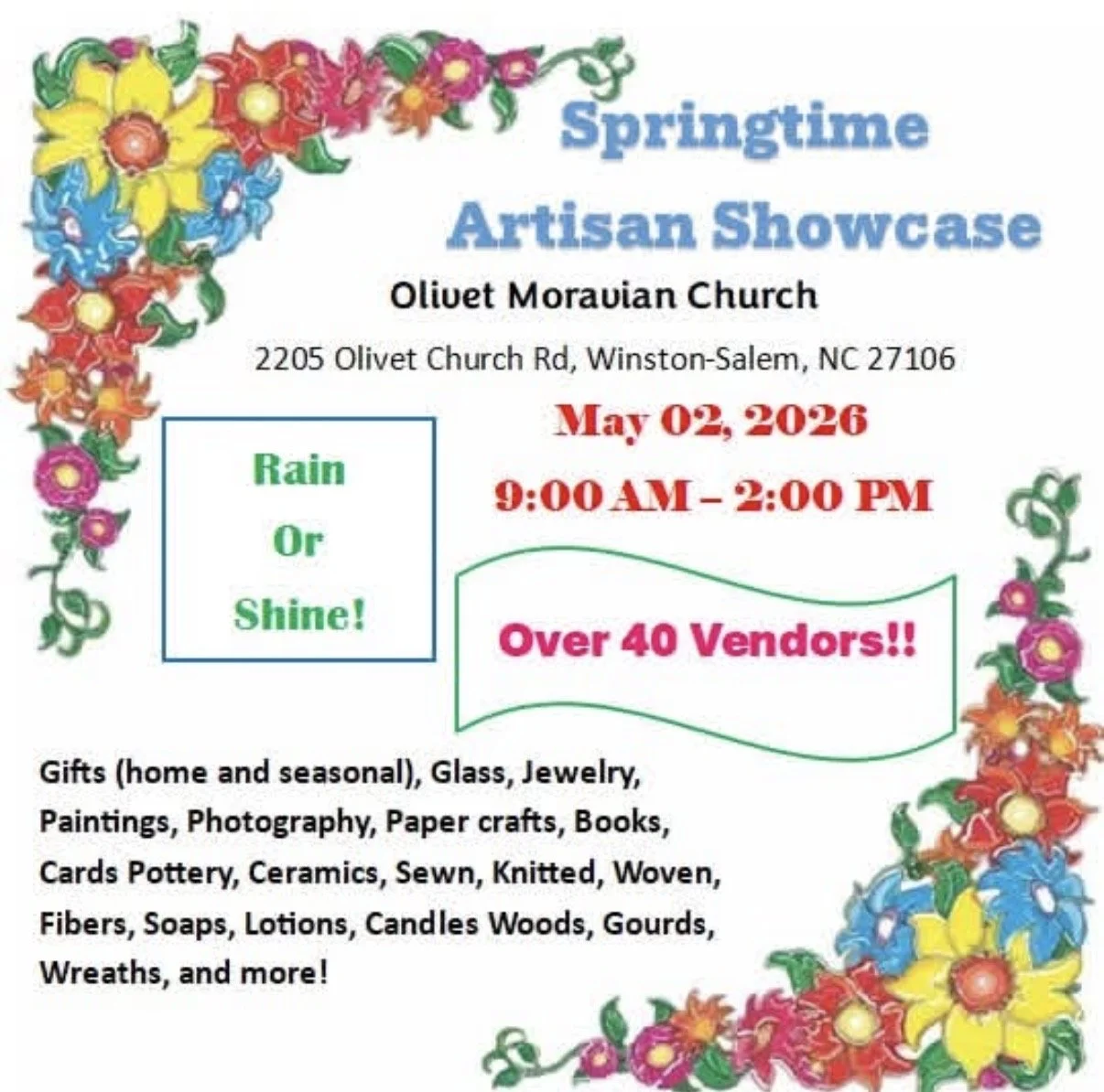 Springtime Artisan Showcase