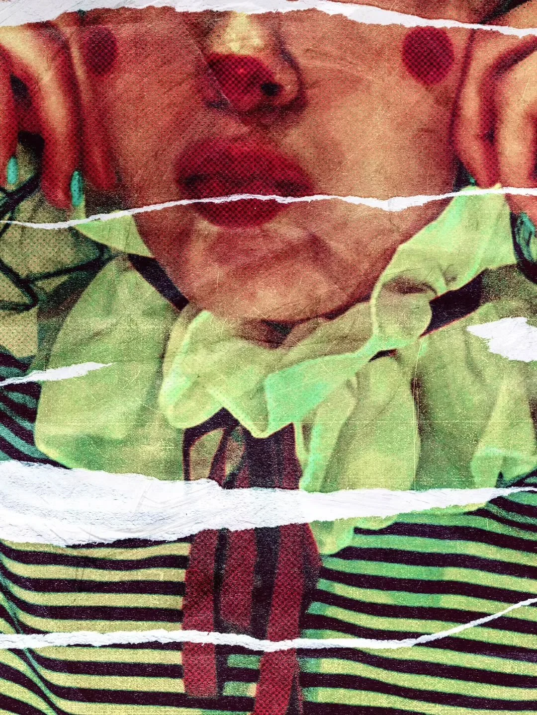 Print drop 4/27/26 on dutchspork.com 

#clownart #mixedmediaart #collageoftheday
#printshop #collageartist