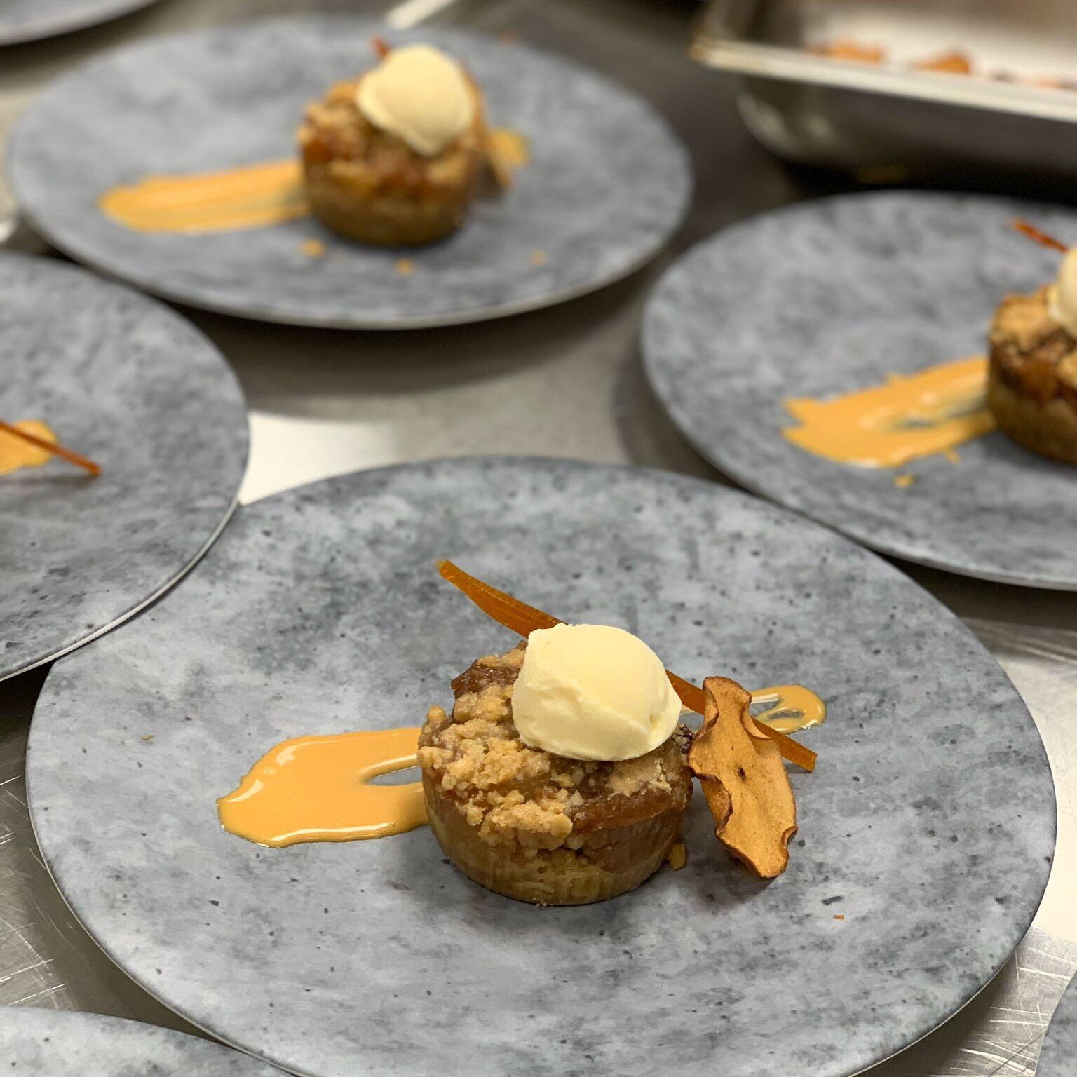 If you need us, we're just sneaking a taste of these perfect apple crumble tarts 🍎