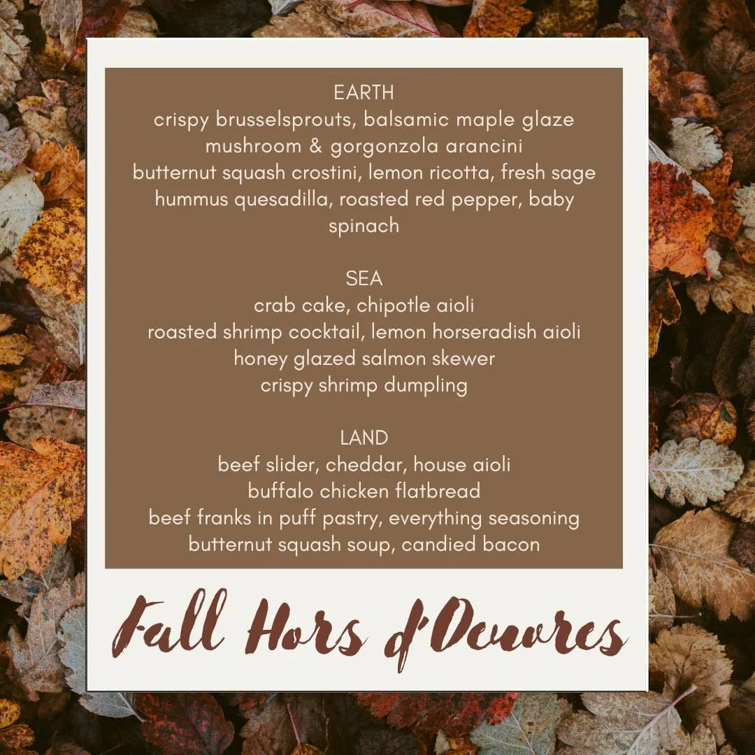 There is a crisp in the air, which means it's time for our new seasonal menu! Check out what we'll be serving up this season. Happy October to all! 🎃🍂🍁⛅