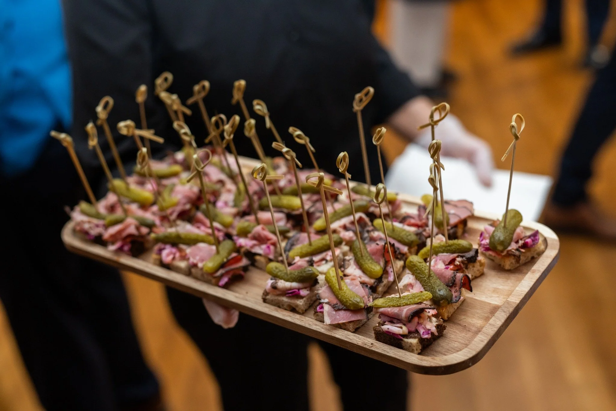 pick(le) me please! Have you ever had an open faced reuben cocktail sandwich?