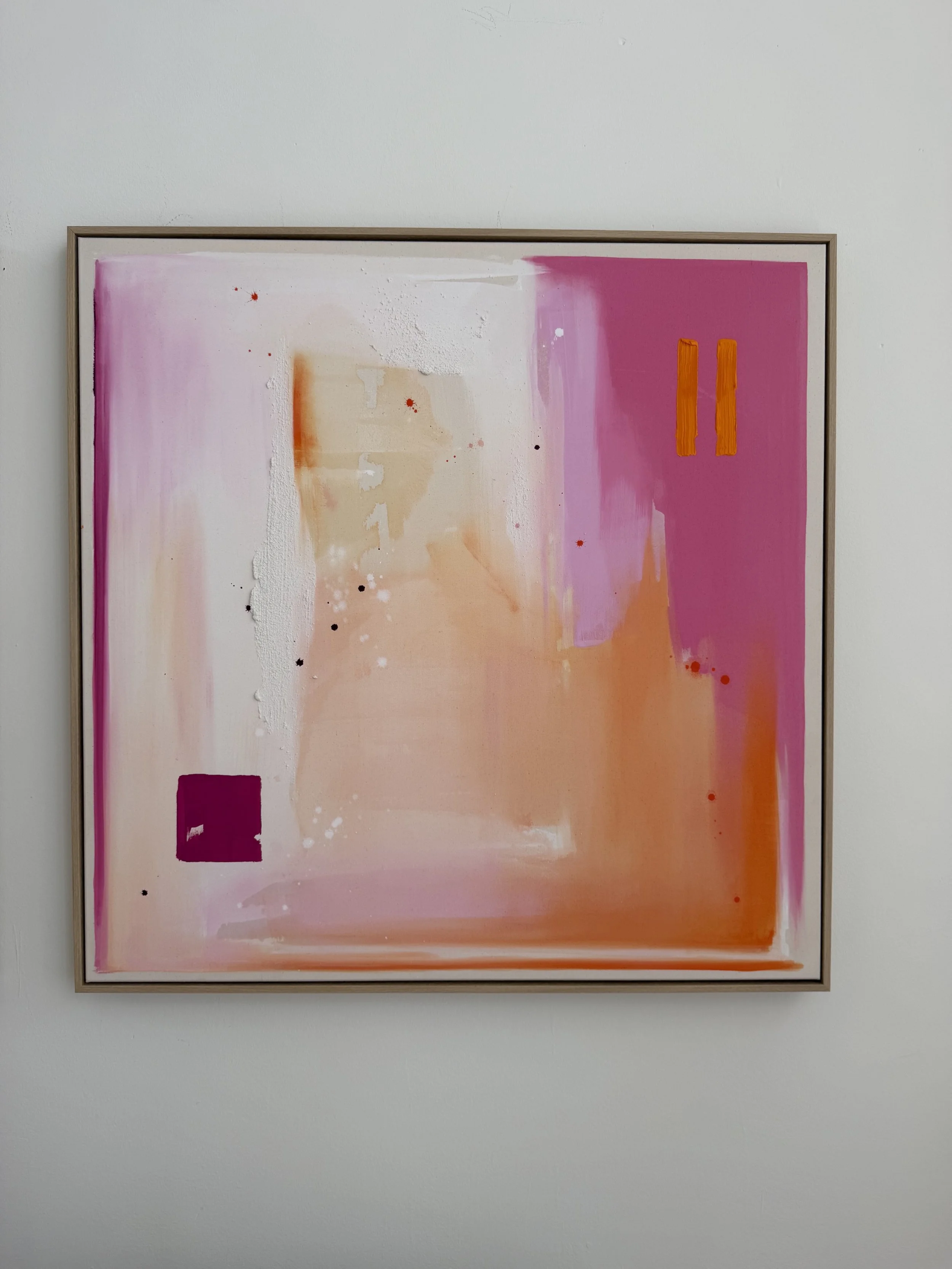 "Summer Sunset"
(105x105cm, 5cm Tief)