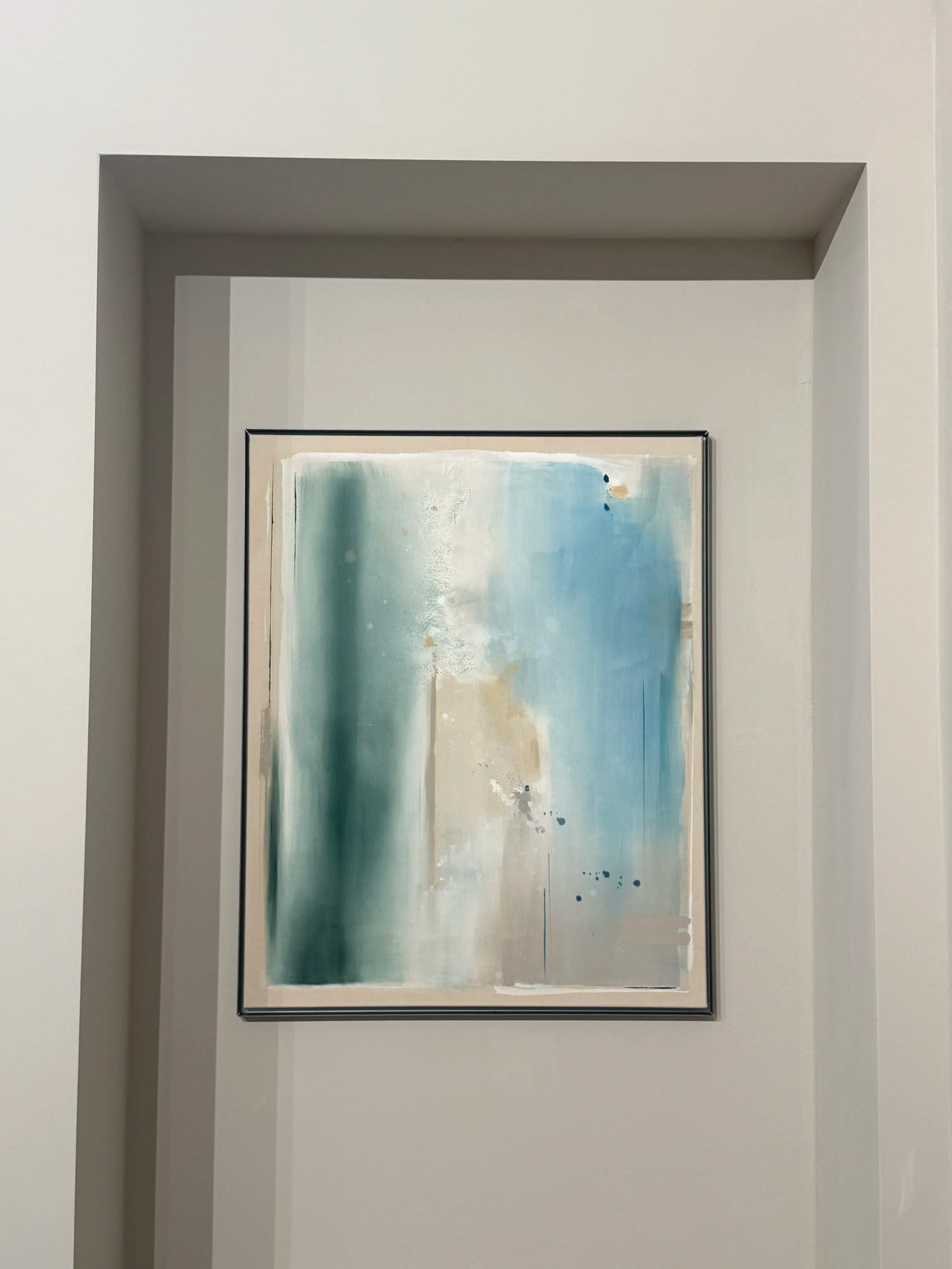 "ZUFALLSBLAU", 100x80cm, sold