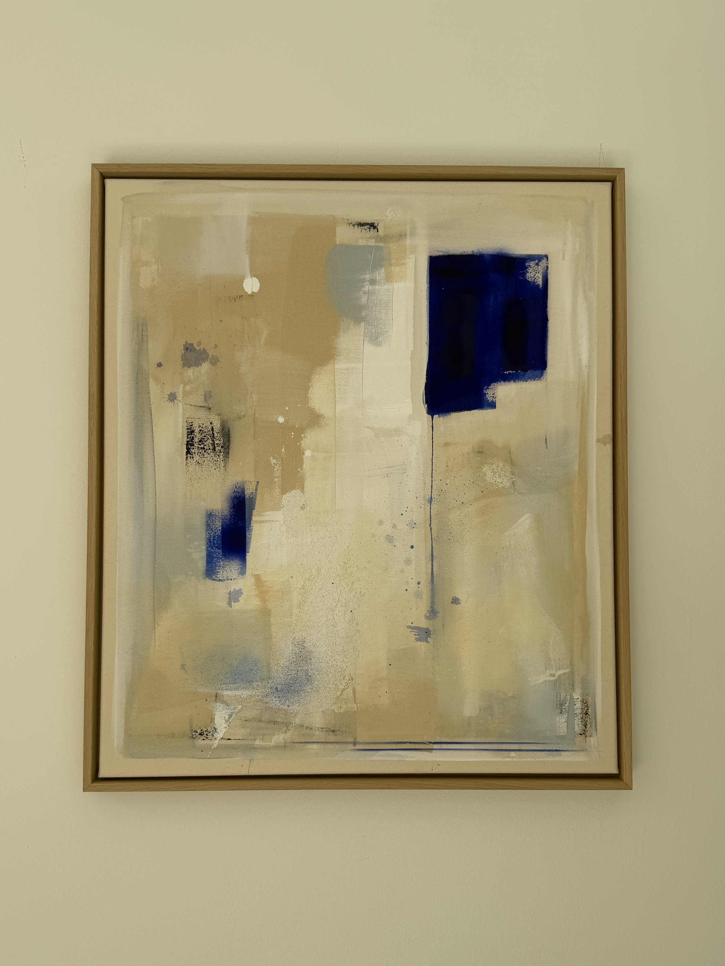 "Blue Square & Stripes II" (70x60cm) 