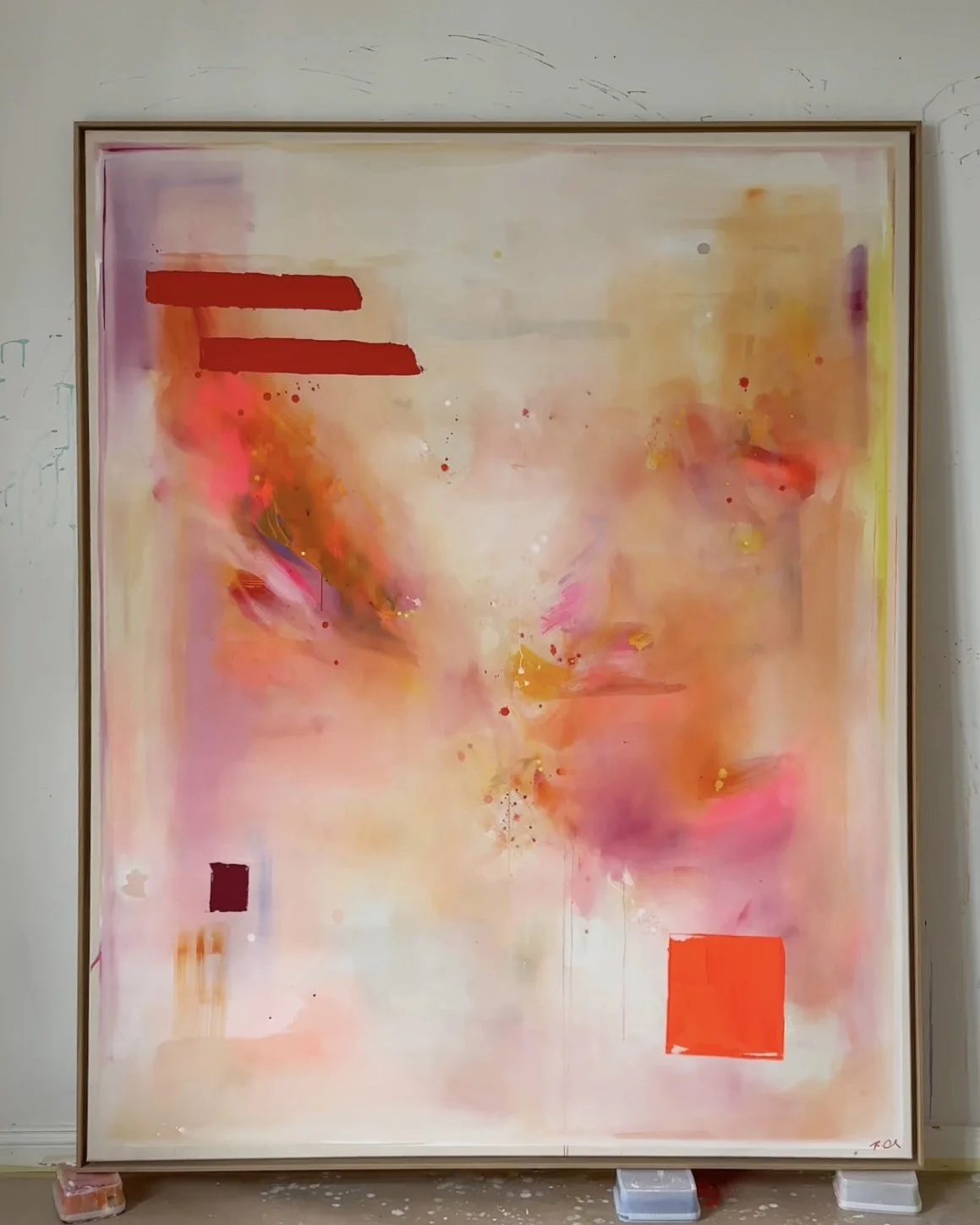 "TIME TO BLOOM" 222x178cm, available