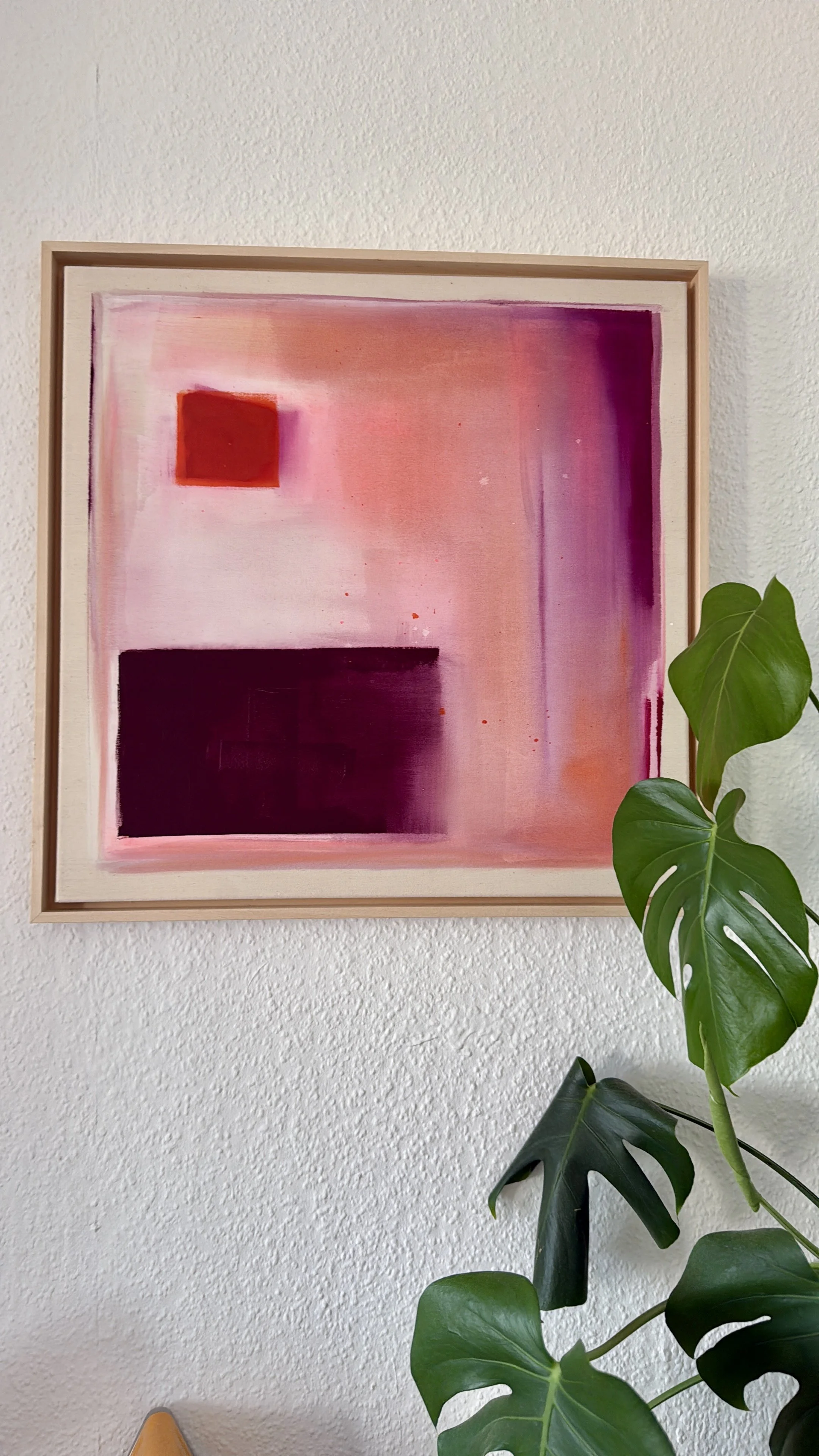 "PUMPKIN & MERLOT" 60x60cm, available