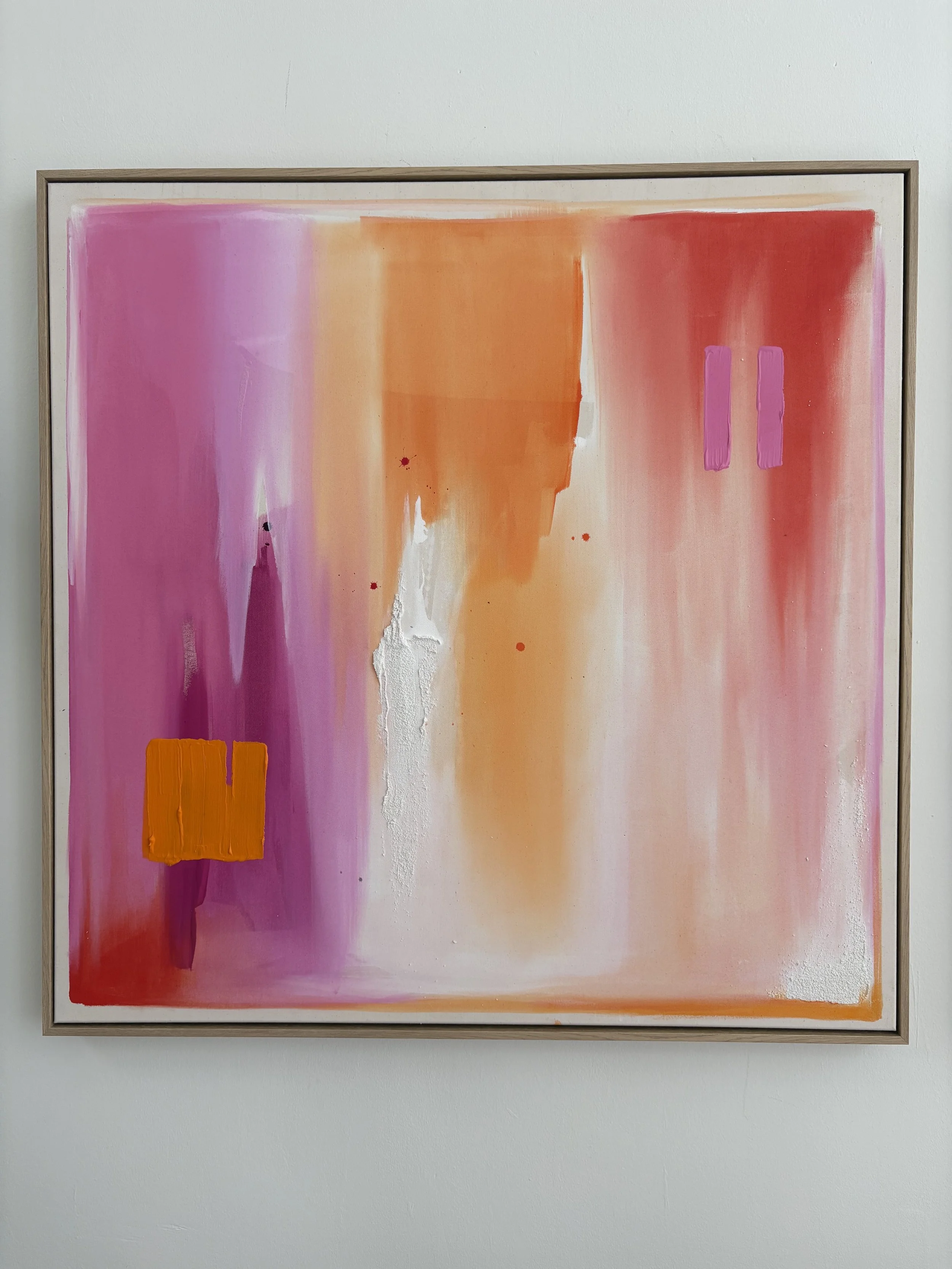 "Summer Sunrise"
(105x105cm, 5cm Tief)