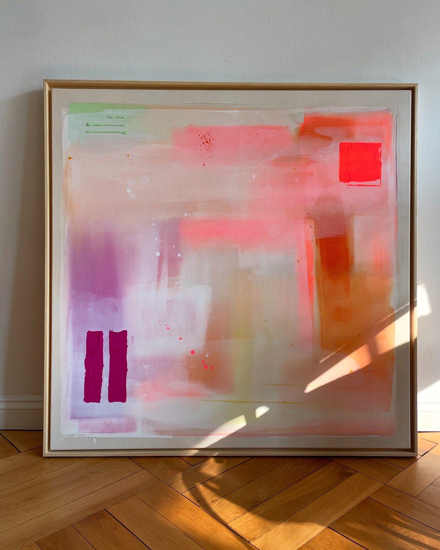 "BRIGHTENING MY DAY" 100x100cm, available