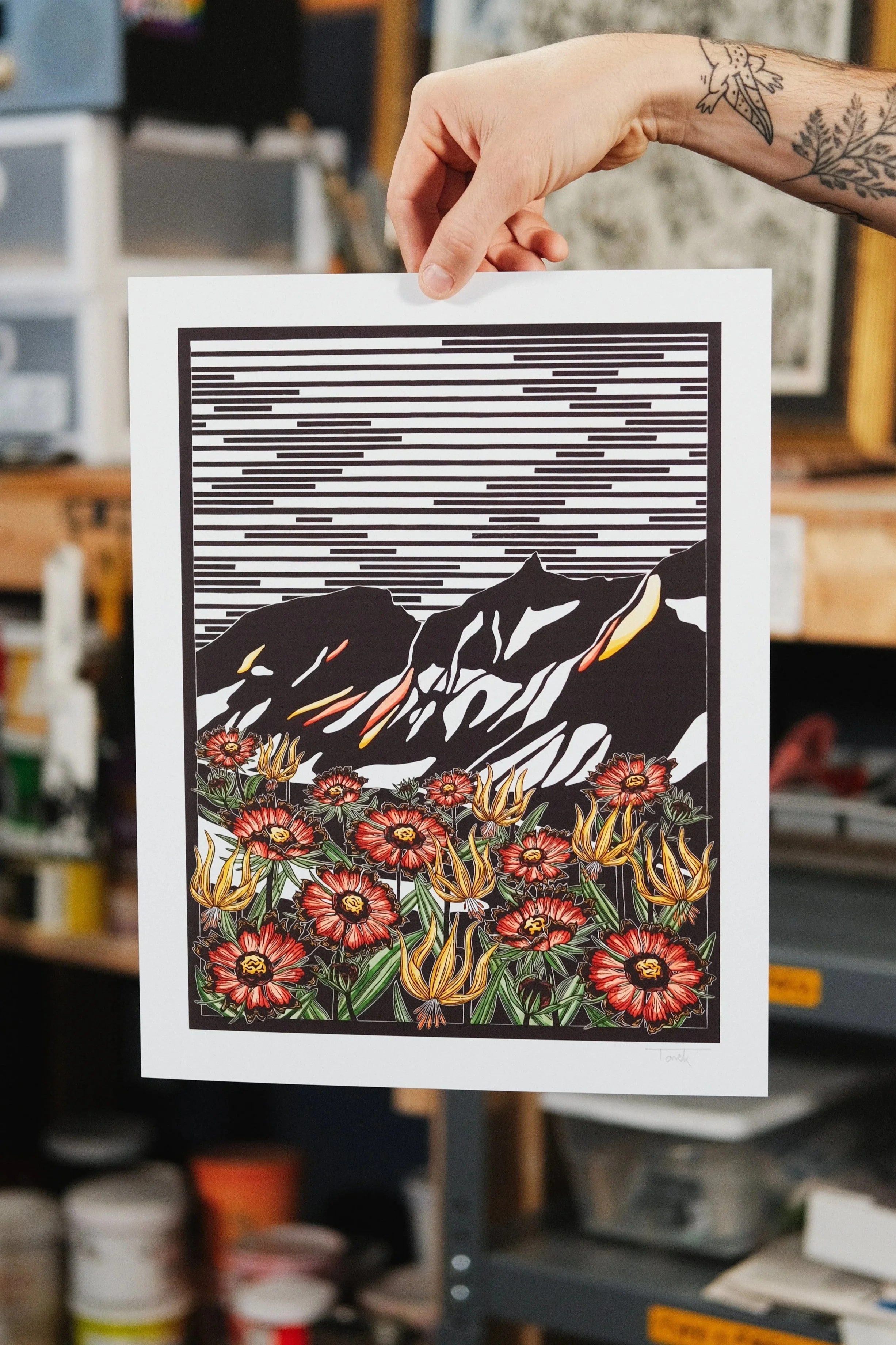 Logan Pass Sunrise Digital Print