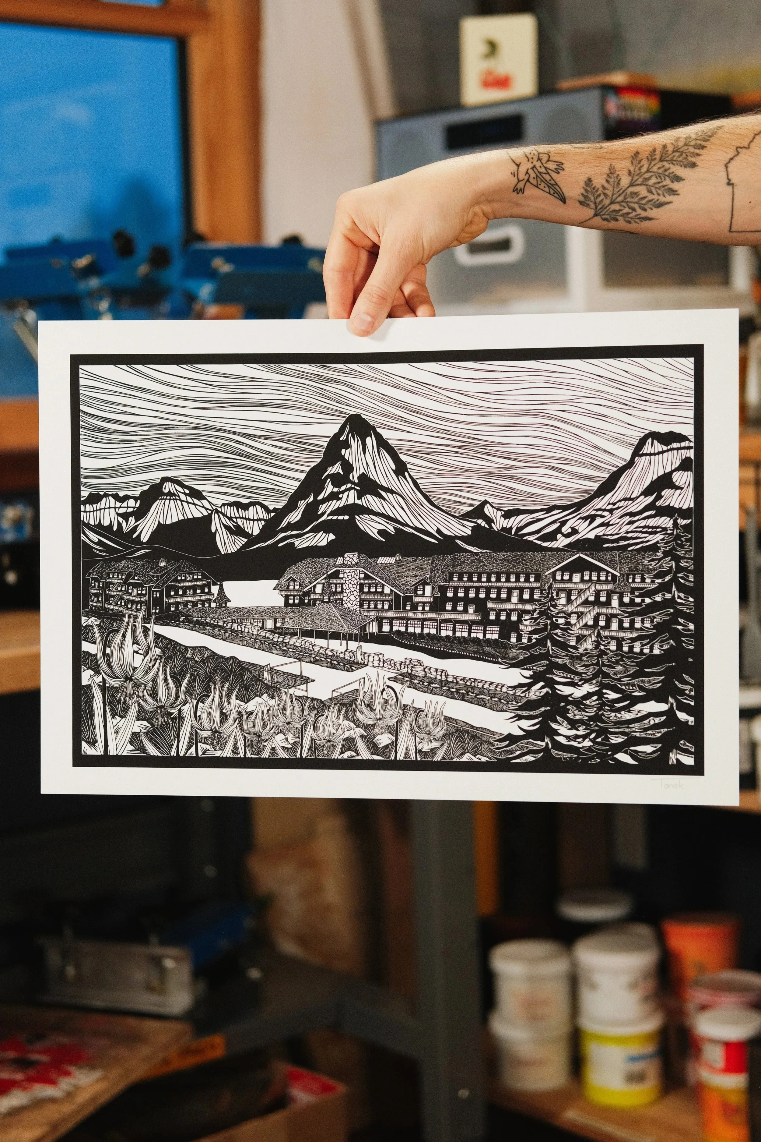 Many Glacier Digital Print