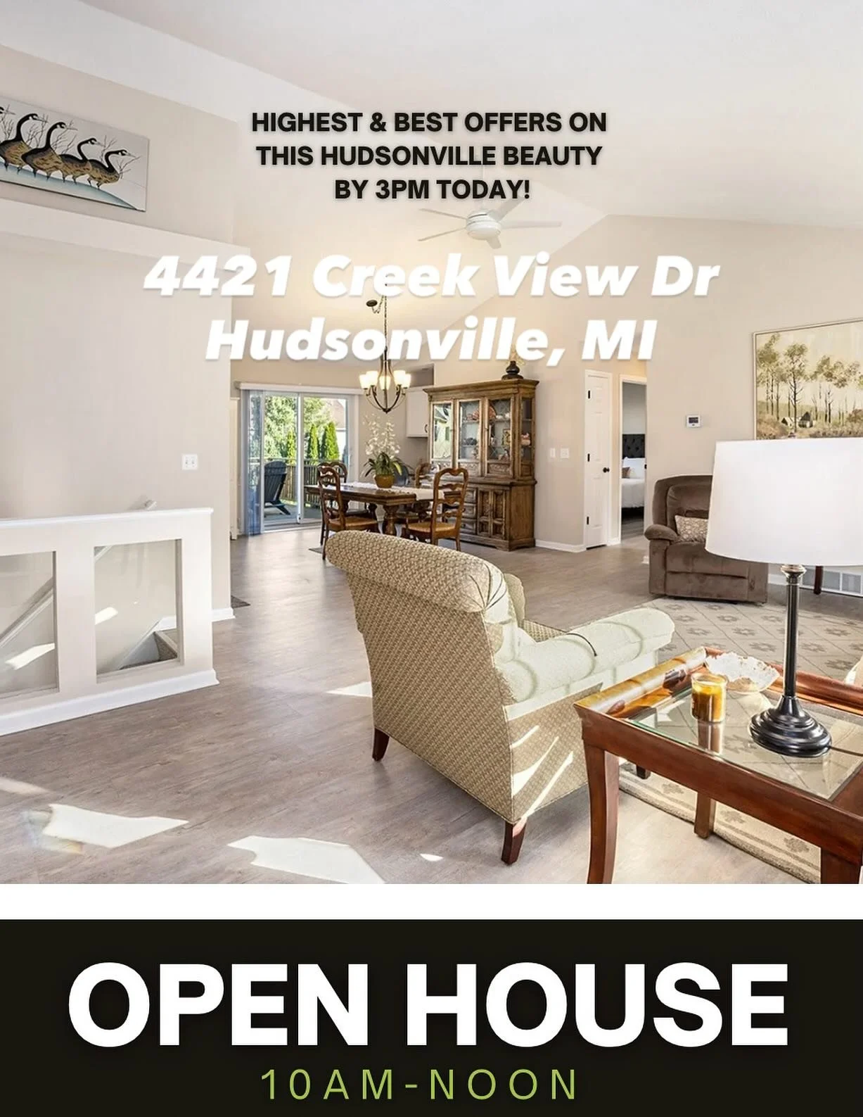 Today is your day to secure this beautiful 5 bedroom/3 bath Hudsonville home! Link to listing below.