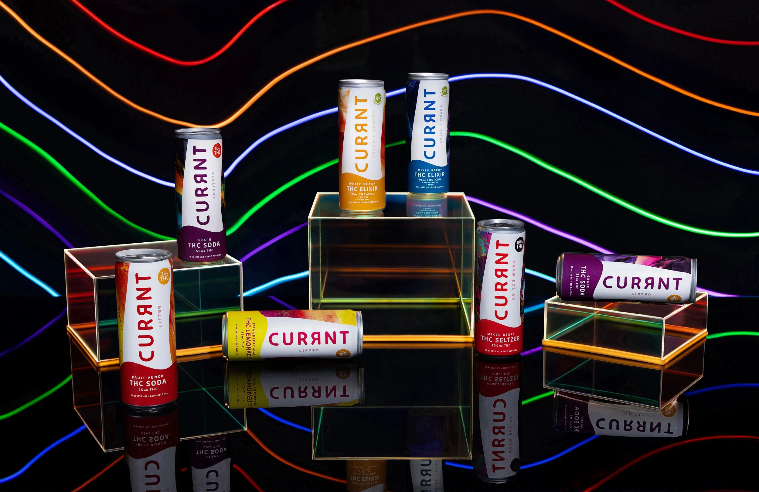 Day to Night Product Photography Launch for Currnt Beverages