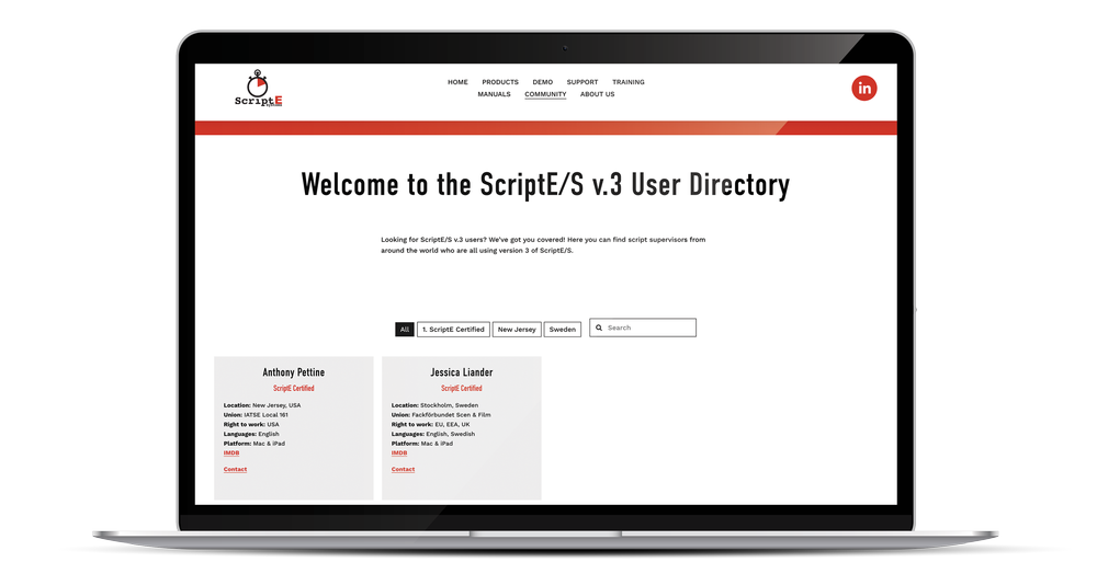 Announcing the brand new ScriptE/S v.3 User Directory — ScriptE Systems