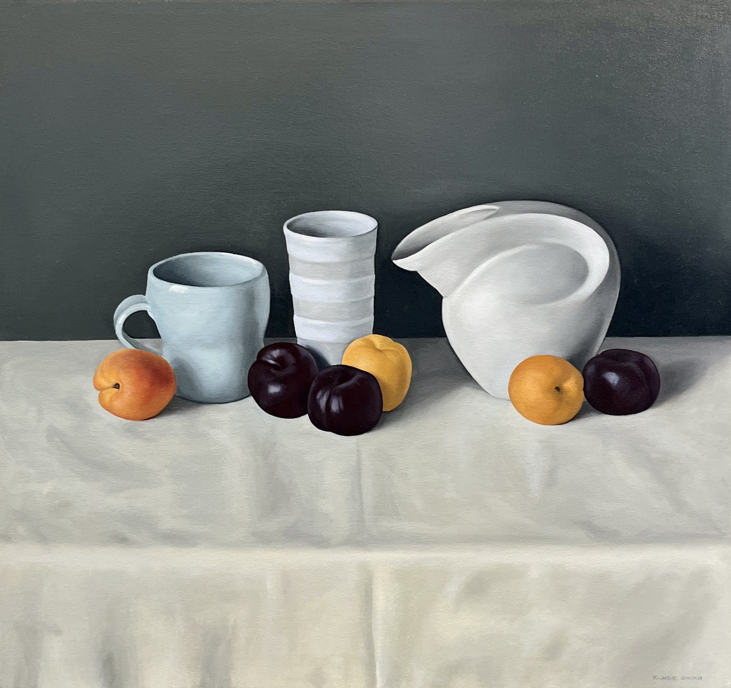 Still Life with Apricots and Plums — River Gallery