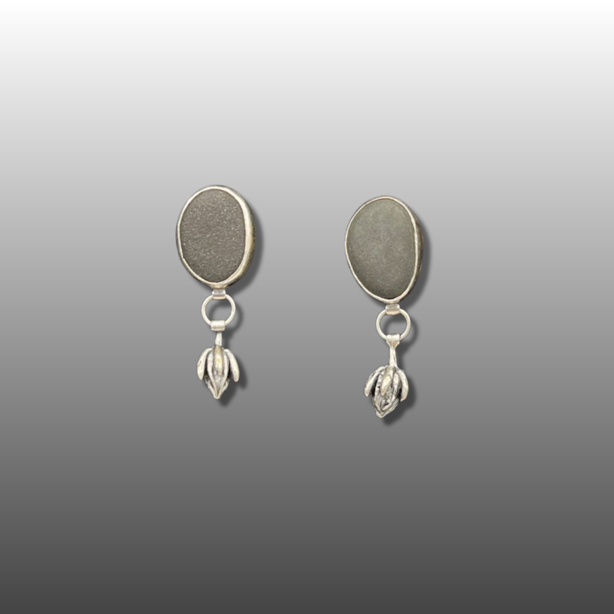 River Rock/Succulent Earrings