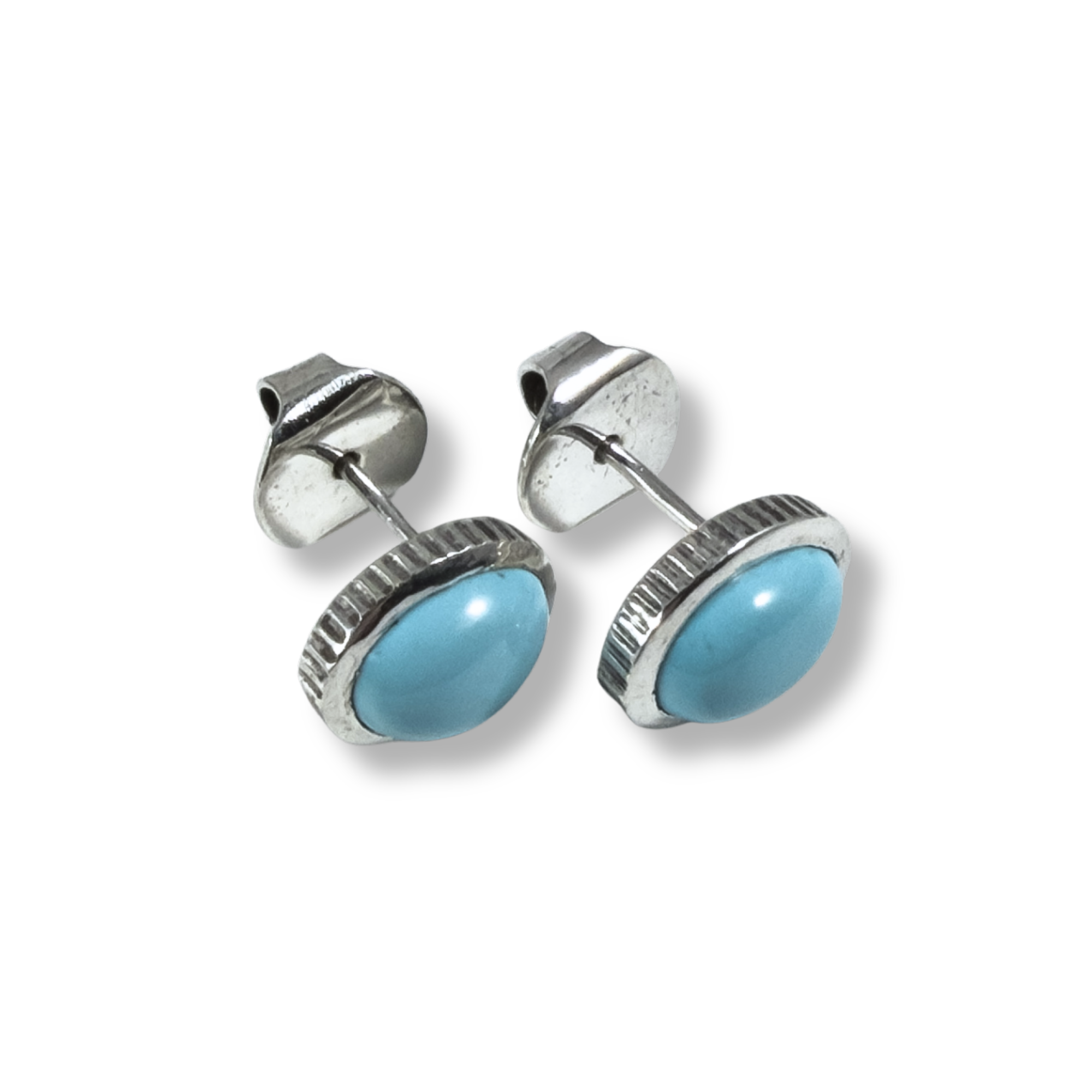 Franklin Half Dollar & Roosevelt Dime Sleeping Beauty Stud Earrings