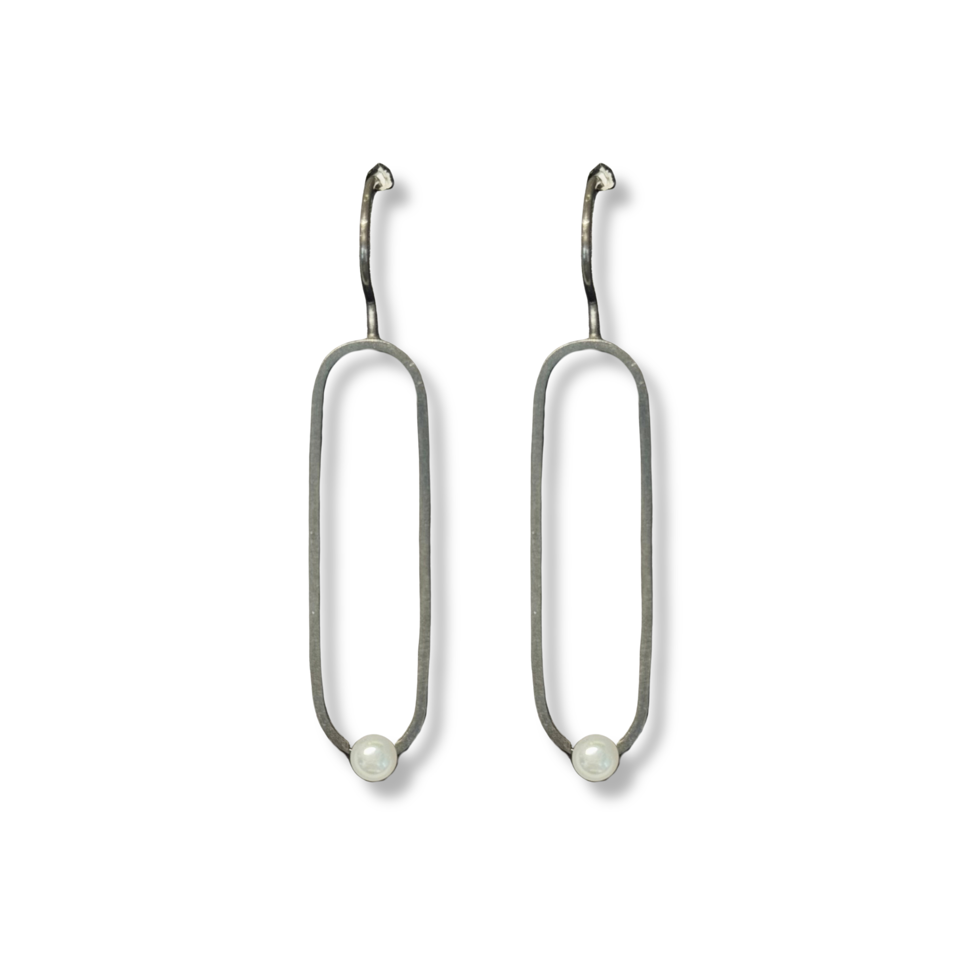 Oval Freshwater Pearl Earrings