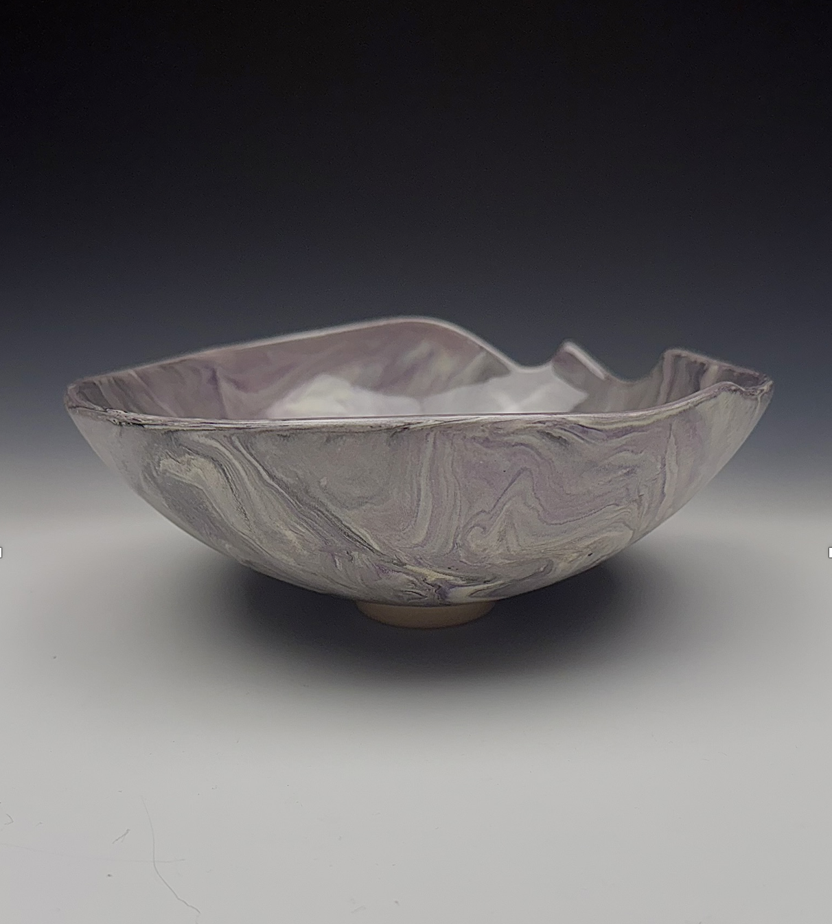 Coffee Table Bowl - Gray & Purple