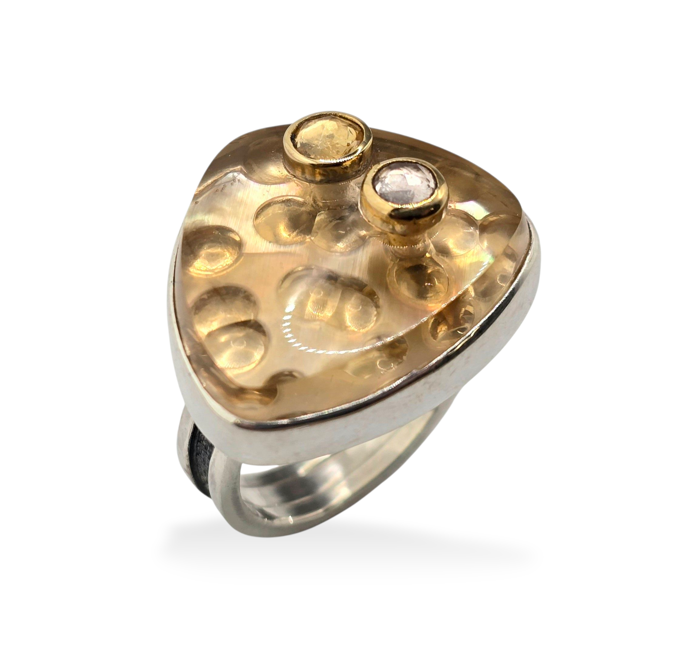 Citrine Bubble Ring