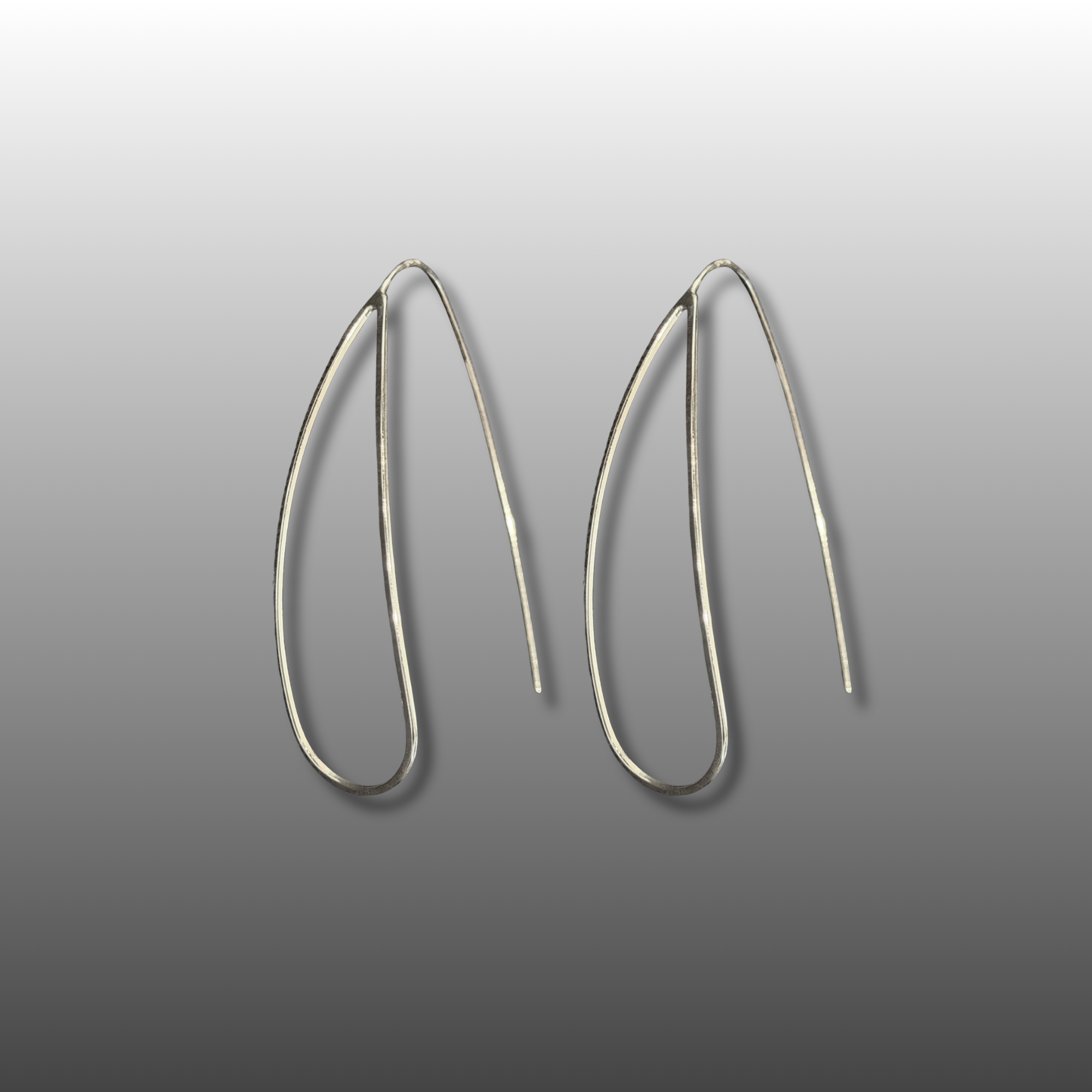 Long tear drop earrings