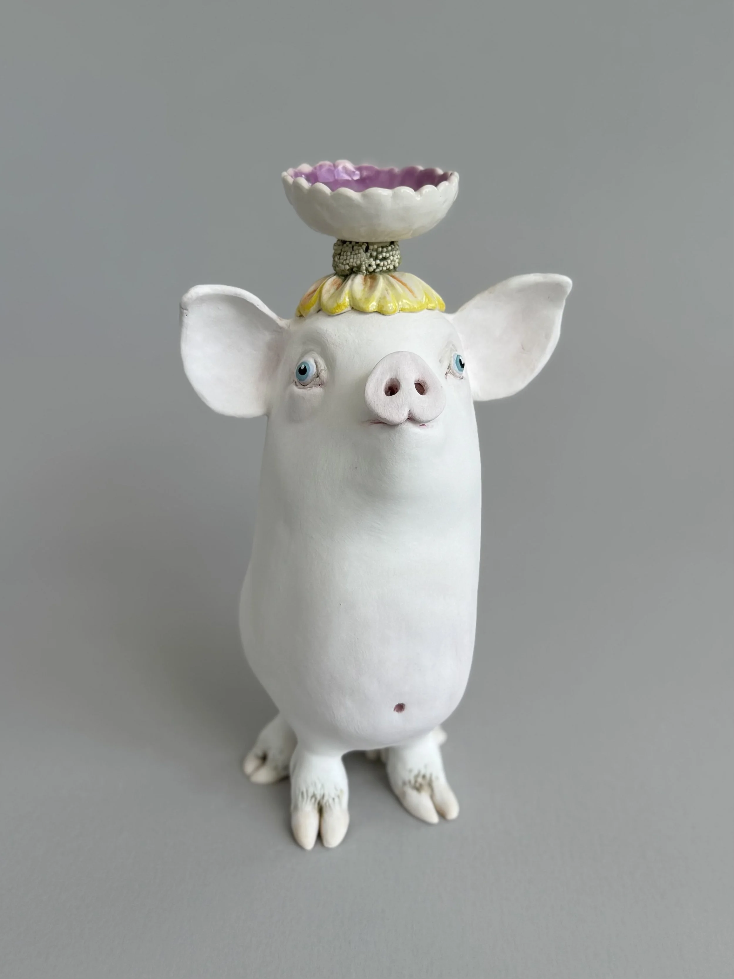 Pig Candleholder #2
