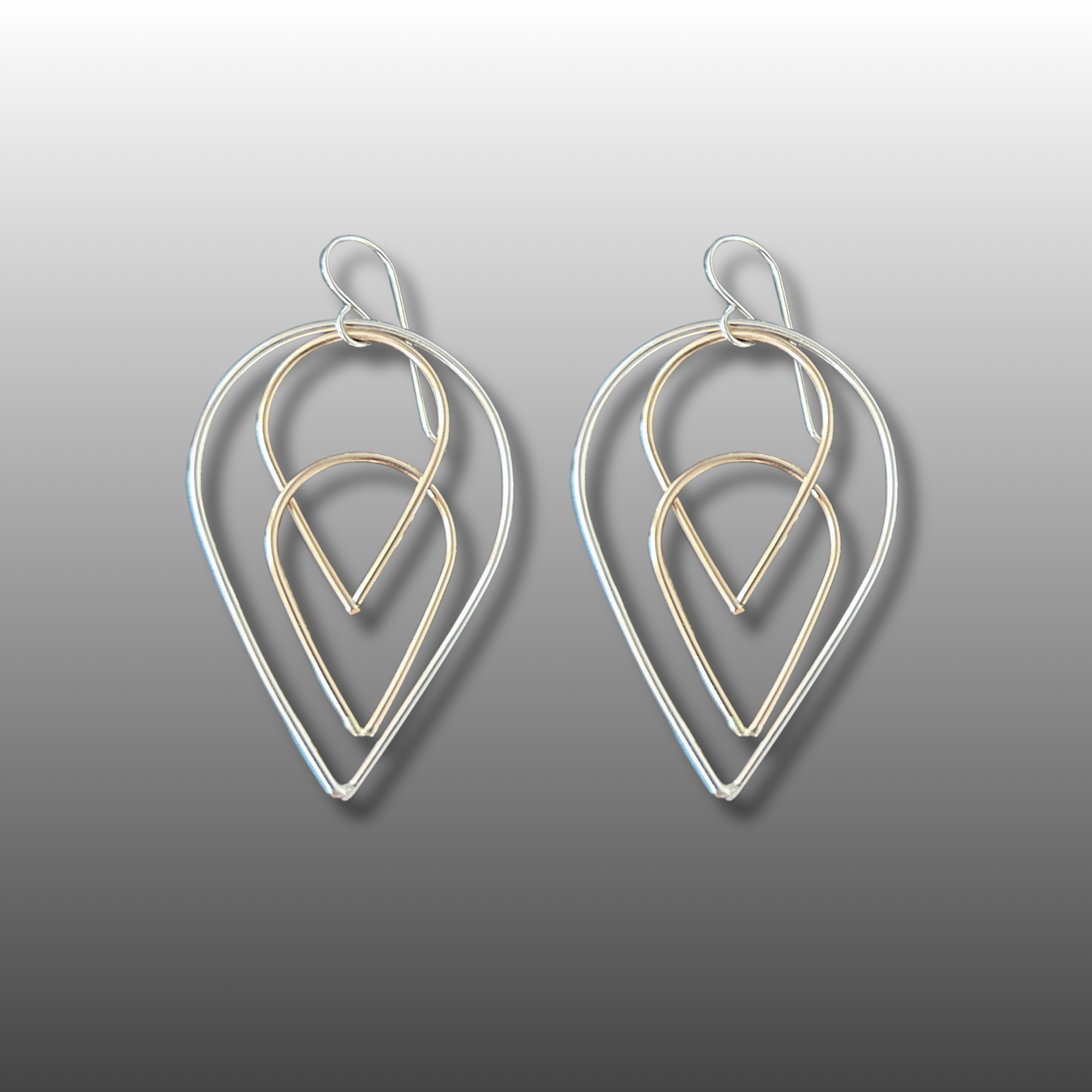 Large Teardrop Dangle Earrings