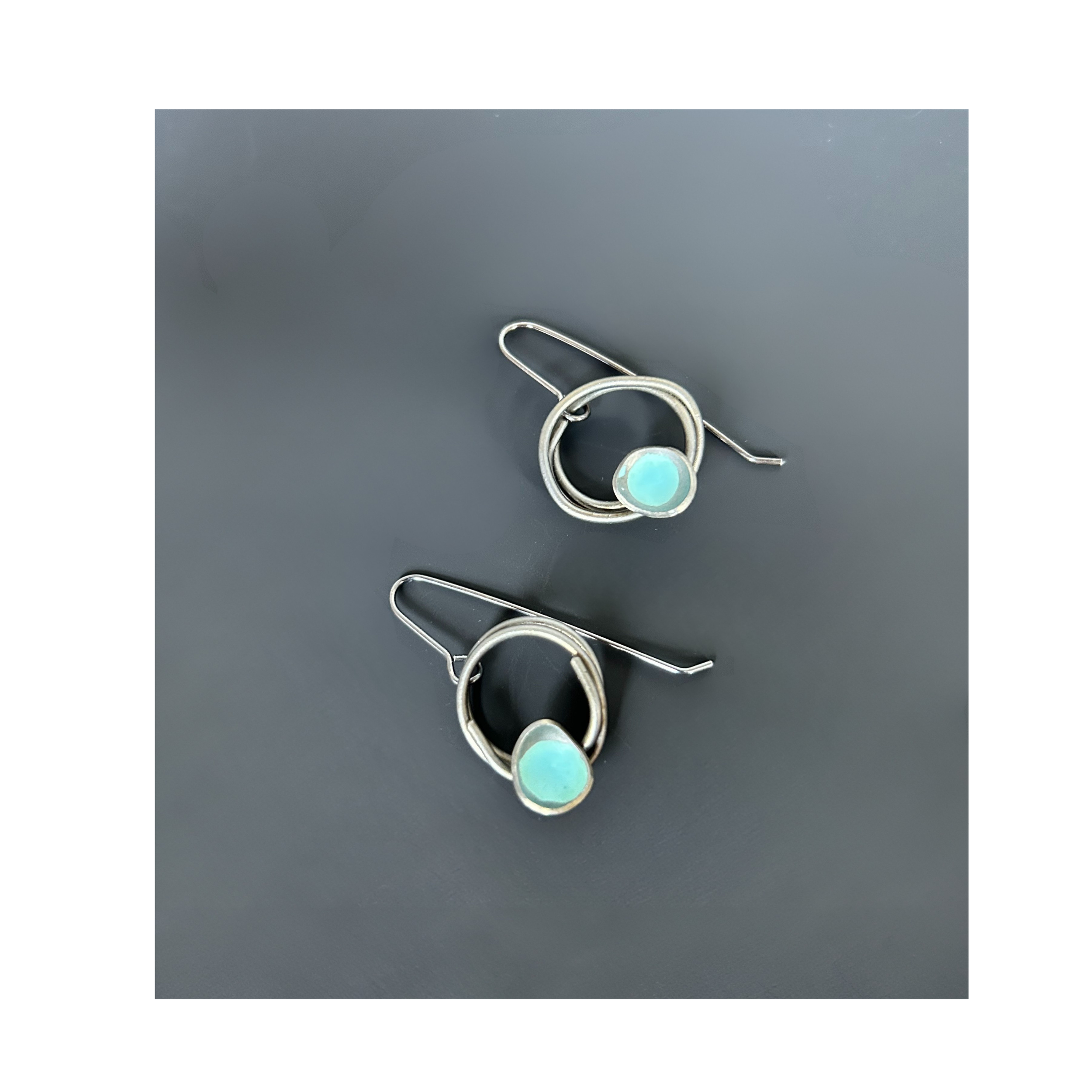 Nest Earrings 01 (Blue)