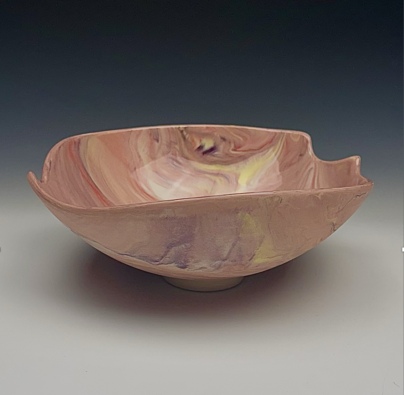 Coffee Table Bowl - Pink & Yellow