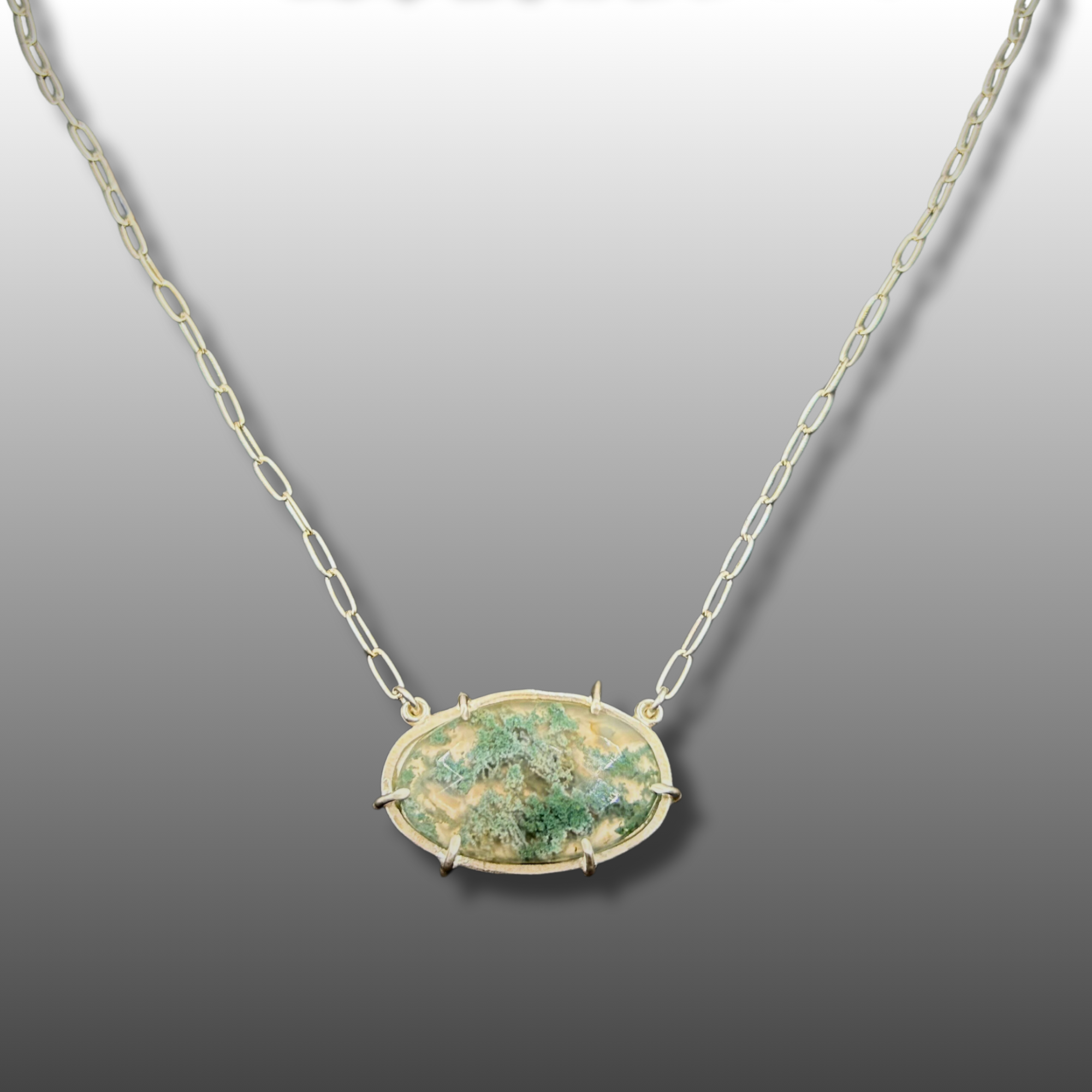 Navaho Opal Sterling Silver Necklace