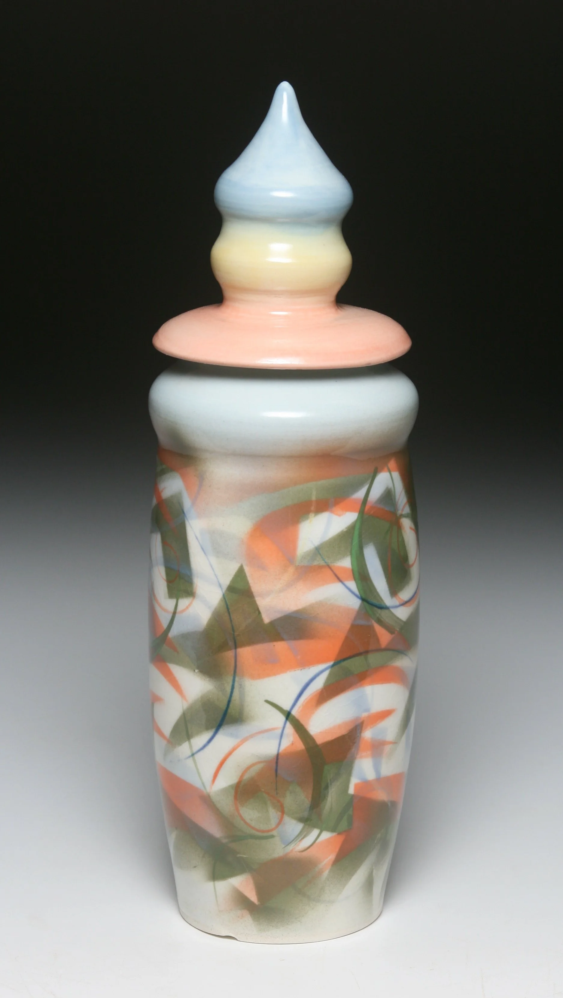 Pastel & Stencil Jar