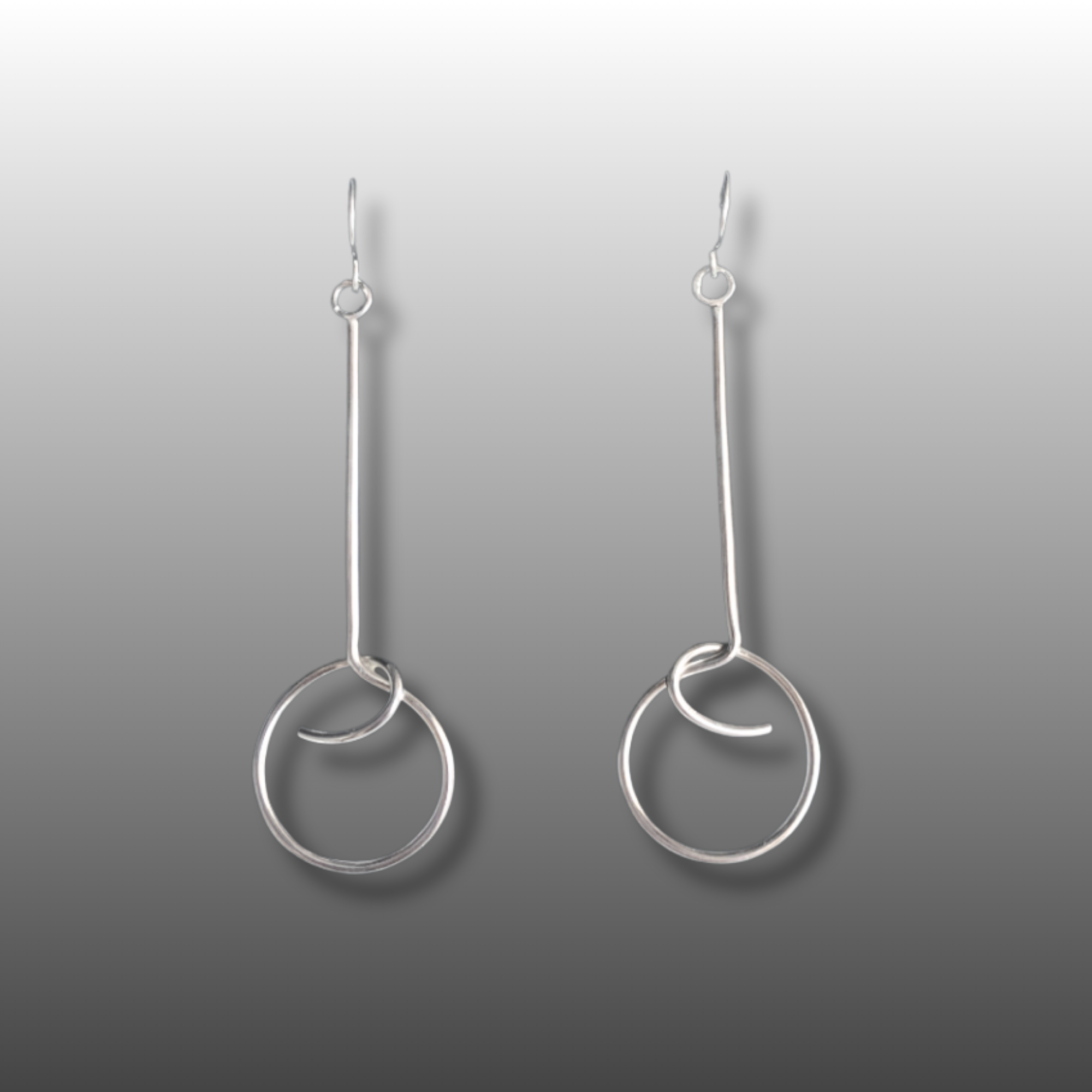 Drop Circle Earrings