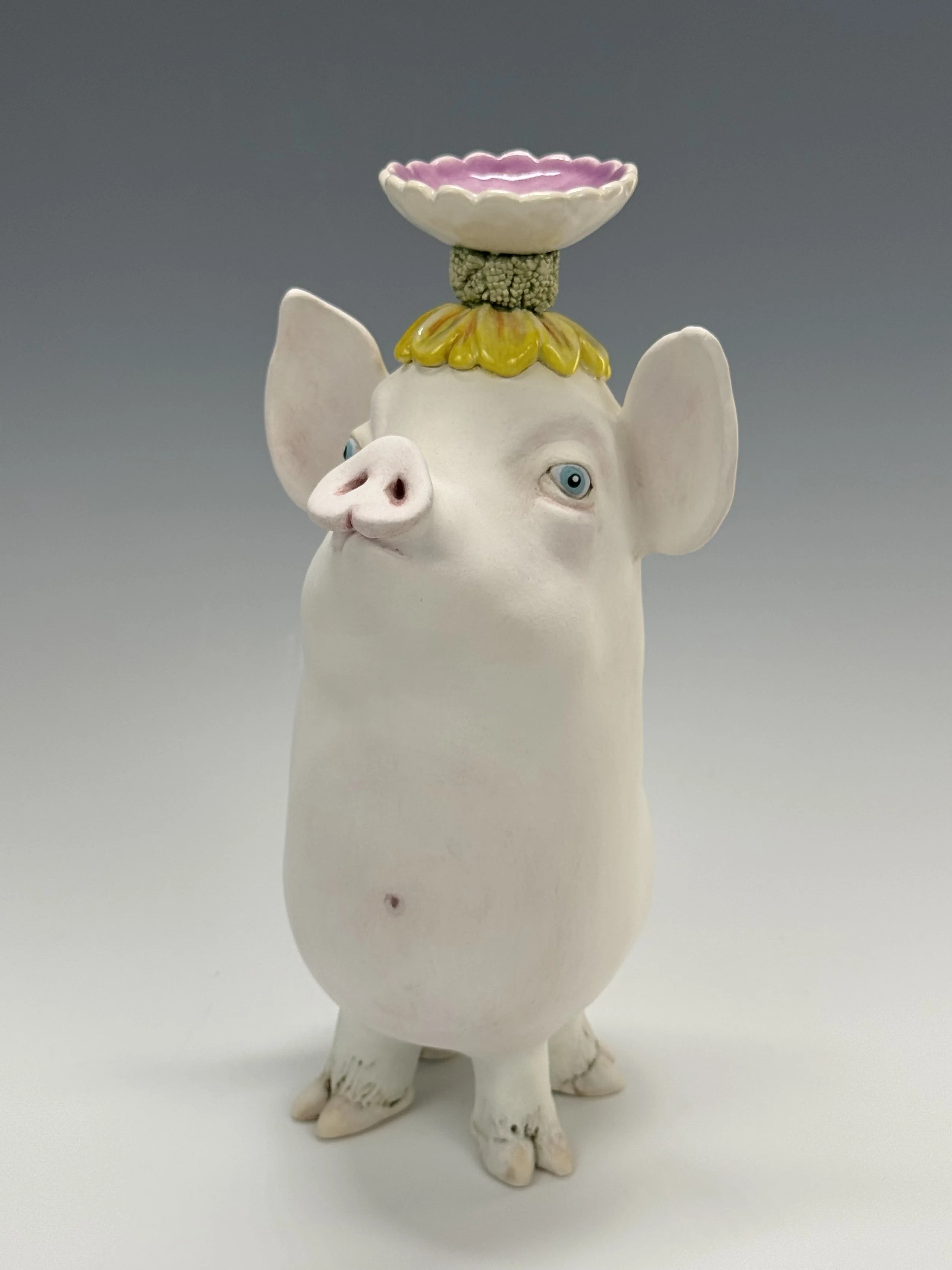 Pig Candleholder #2