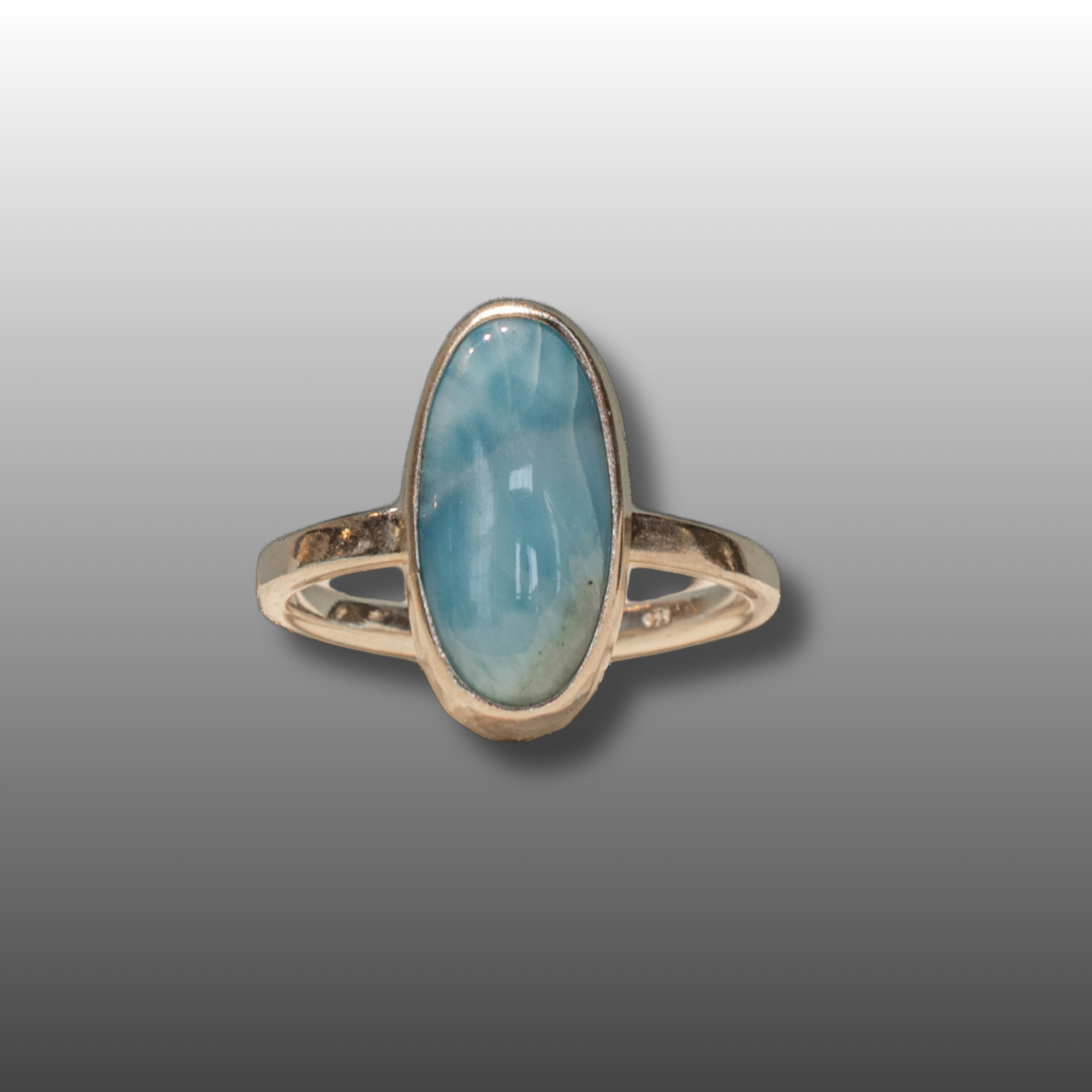 Larimar & Sterling Silver Ring