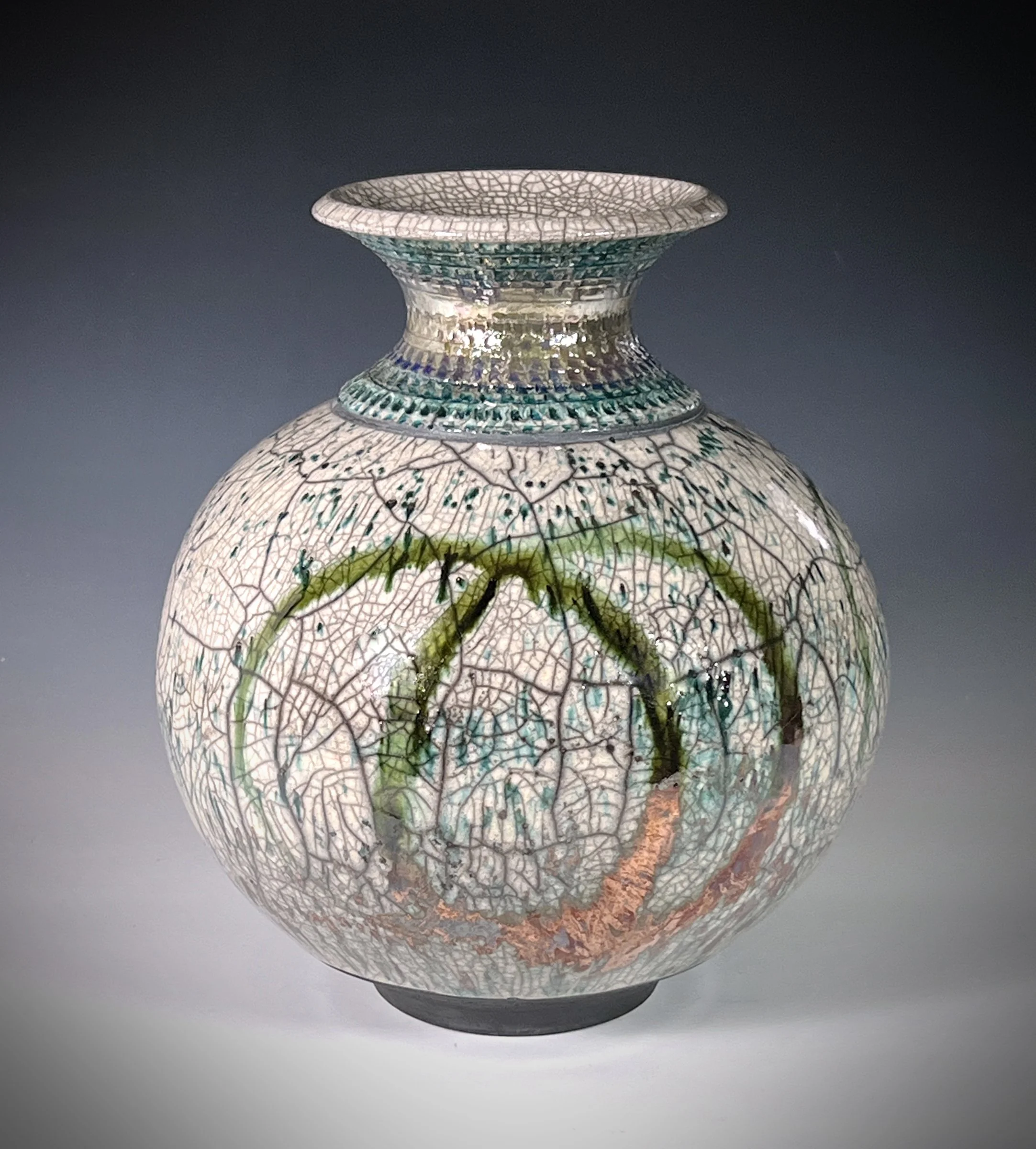 #7. “Copper Circles” - Raku Vase.jpg